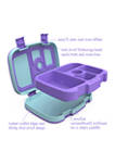 Kids Prints Leak-Proof, 5-Compartment Bento-Style Kids Lunch Box - Mermaids in the Sea
