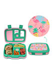 Kids Prints Leak-Proof, 5-Compartment Bento-Style Kids Lunch Box - Tropical