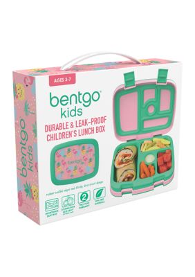 Bentgo Kids' Prints Leakproof, 5 Compartment Bento-Style Lunch Box -  Tropical Fun