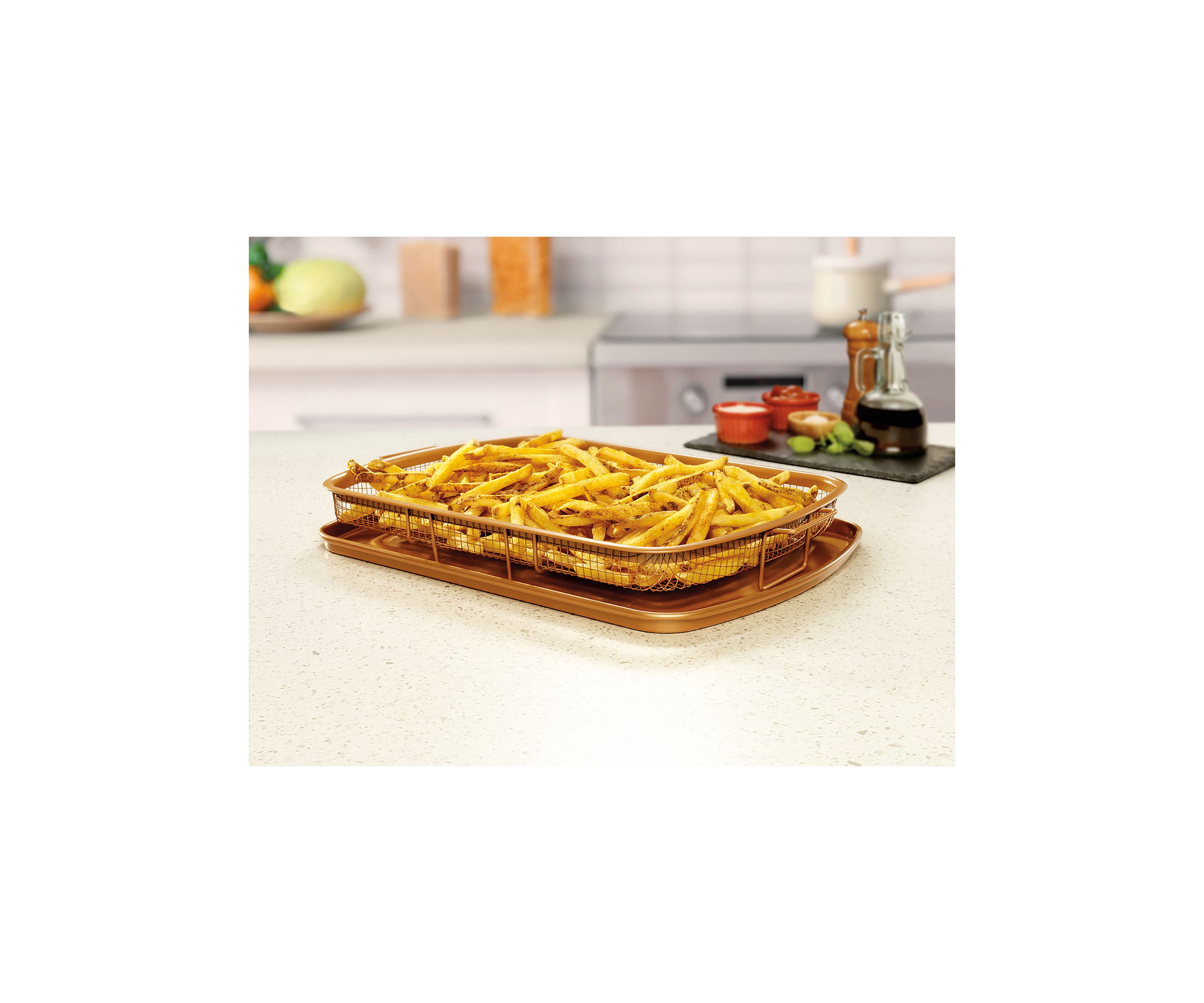 Non-Stick Elevated Crisper Tray