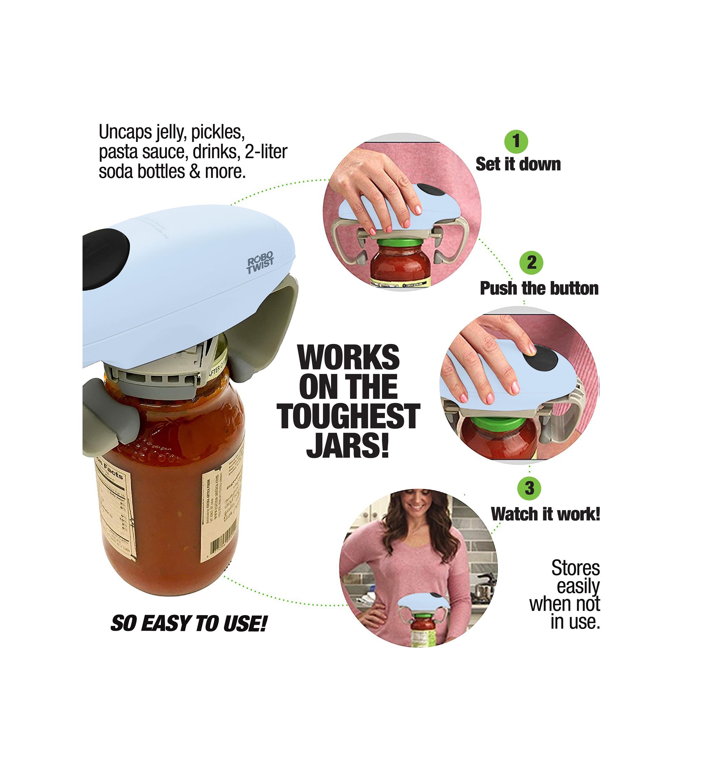 Robo Twist Electric Automatic Jar Opener