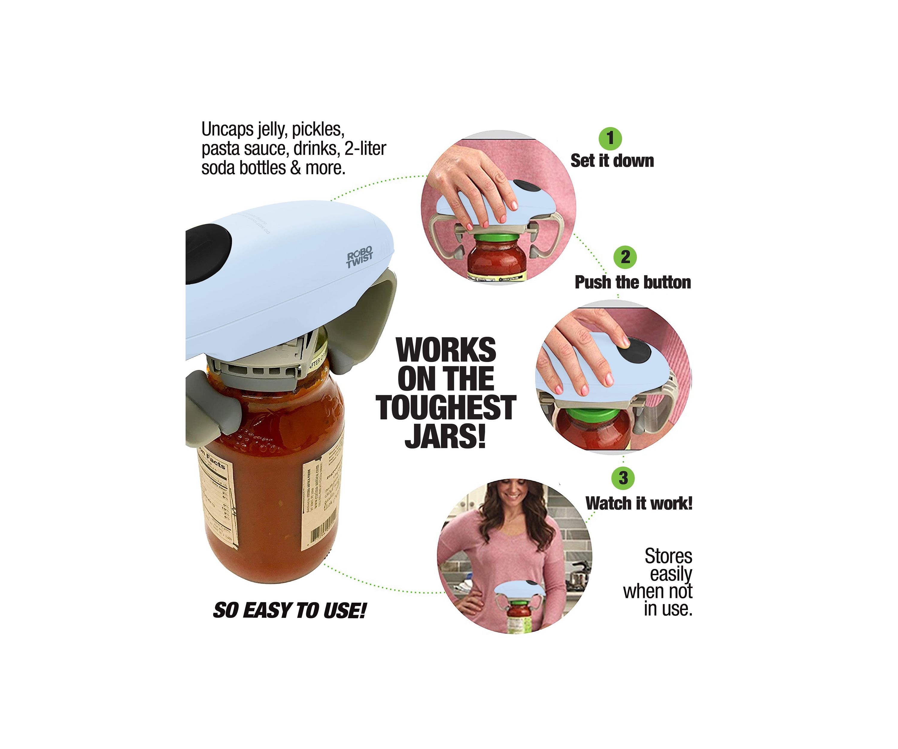 Robo Twist Electric Automatic Jar Opener