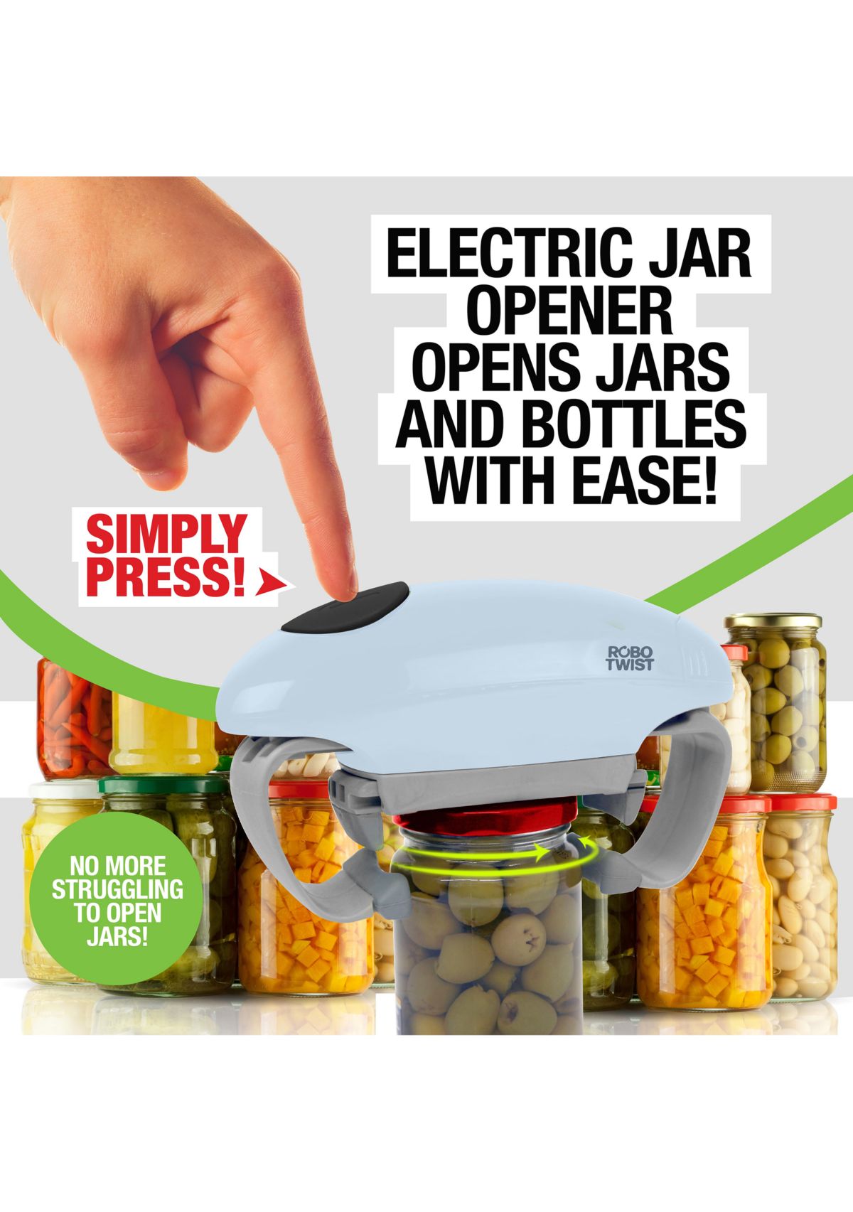 Robo Twist Electric Automatic Jar Opener