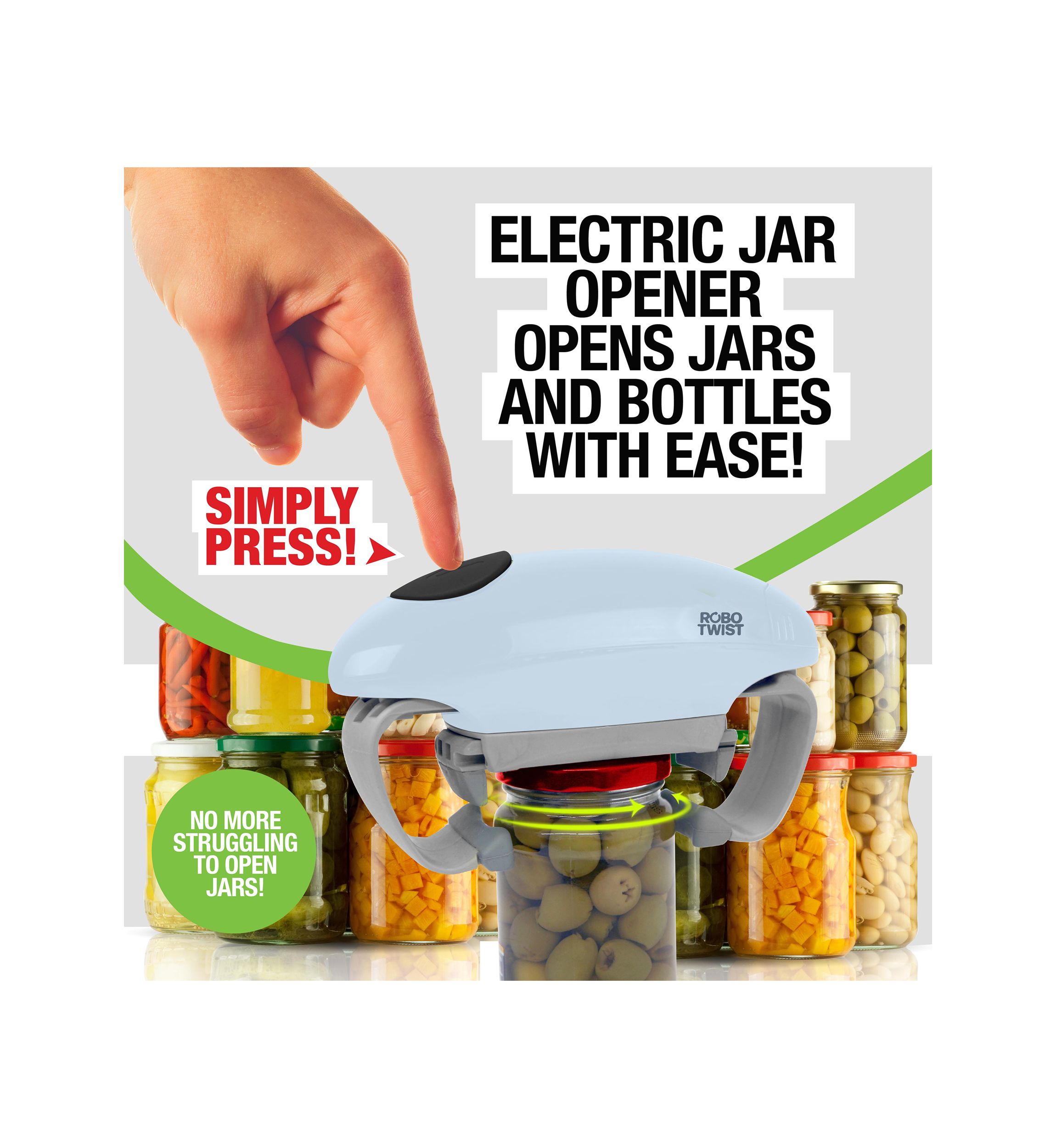 Robo Twist Electric Automatic Jar Opener