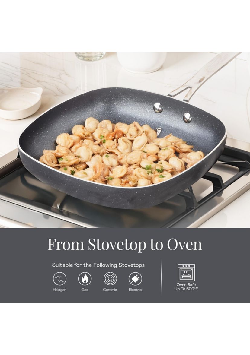 Ceraluxe 20 Piece Nonstick Ceramic Cookware and Bakeware Set