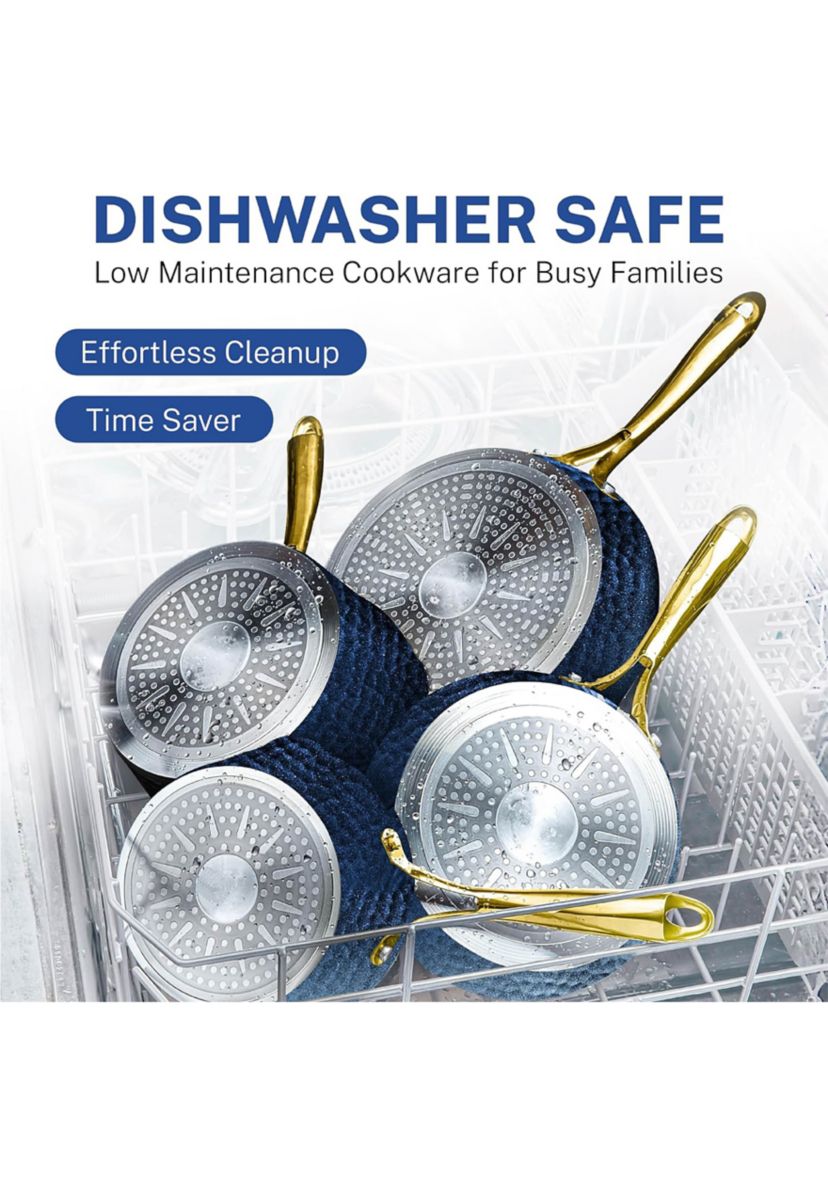 Charleston Collection Hammered Cookware 15 Piece Set