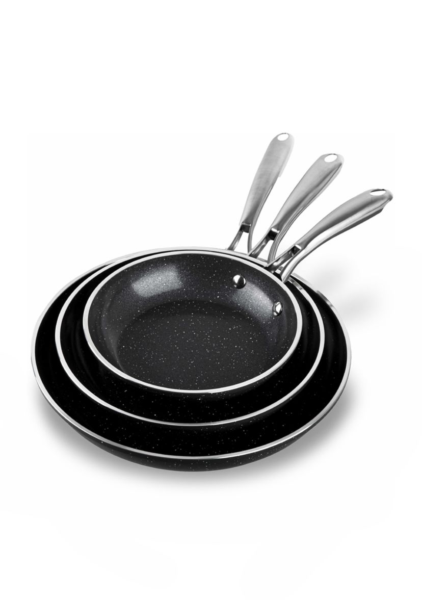 Ceraluxe Ceramic Non-stick Frying Pans 3-Piece Set