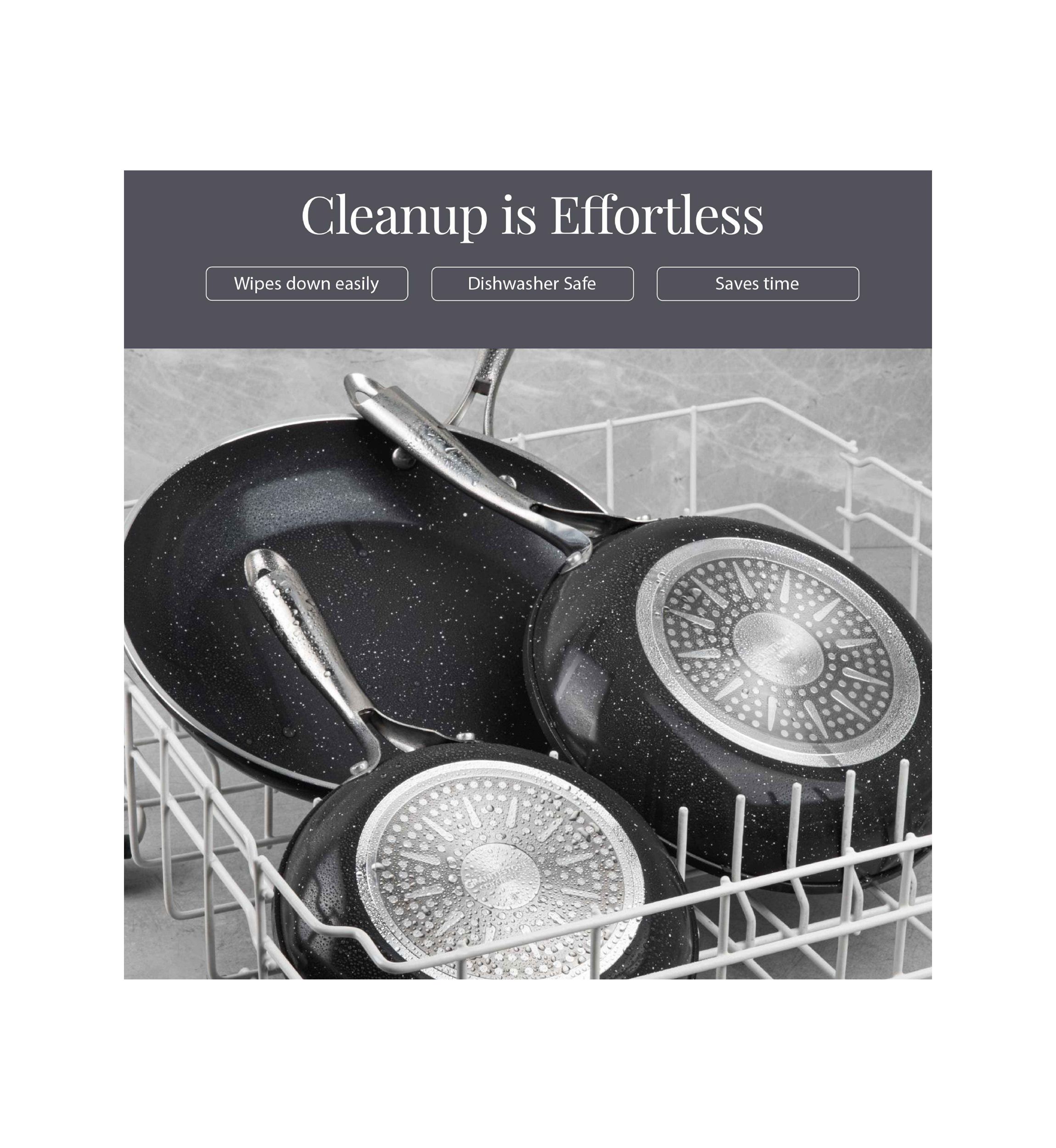 Ceraluxe Ceramic Non-stick Frying Pans 3-Piece Set