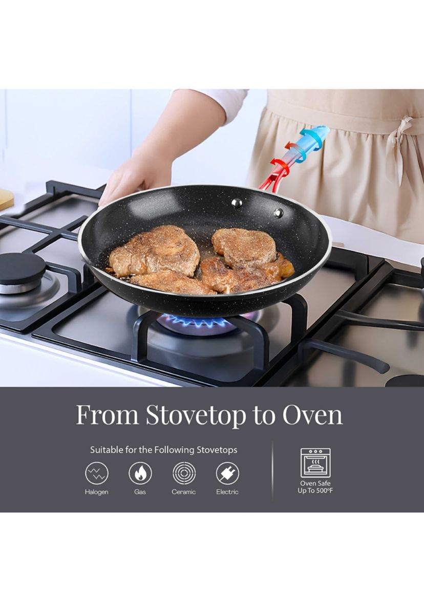 Ceraluxe Ceramic Non-stick Frying Pans 3-Piece Set