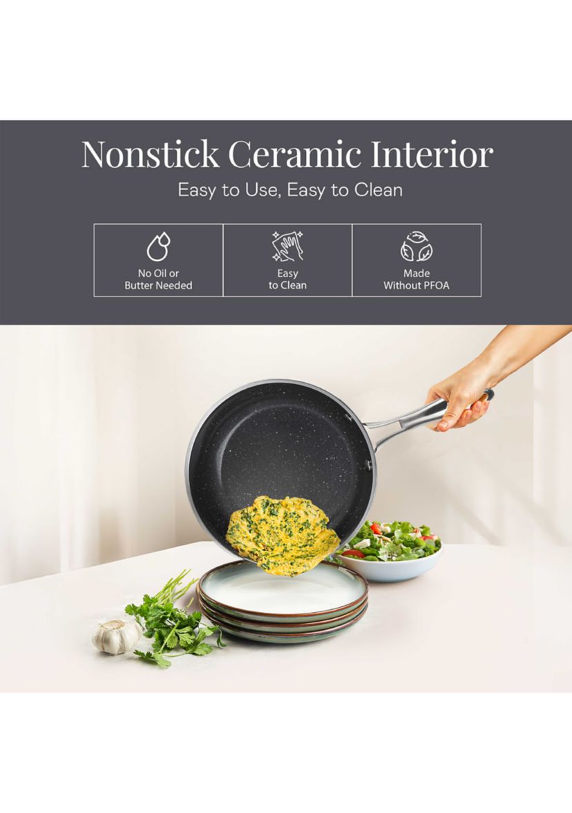 Ceraluxe Ceramic Non-stick Frying Pans 3-Piece Set