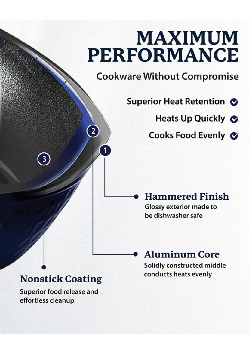 Charleston Collection Hammered 12" Fry Pan
