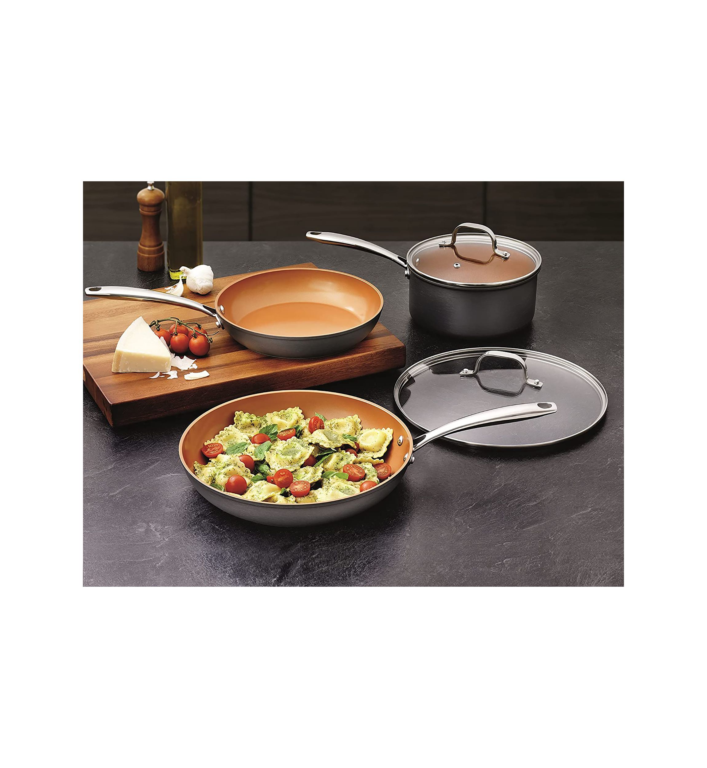 Hard Anodized 5-Piece Cookware Set