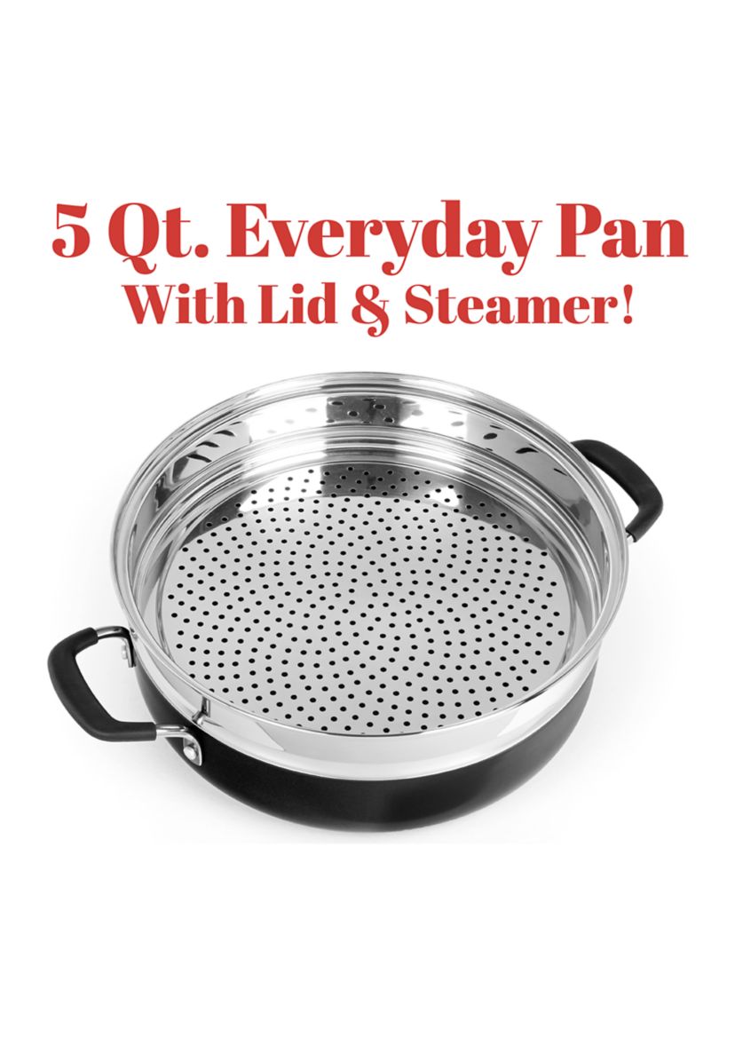 Black Everyday Pan Set, 5.5 Quart
