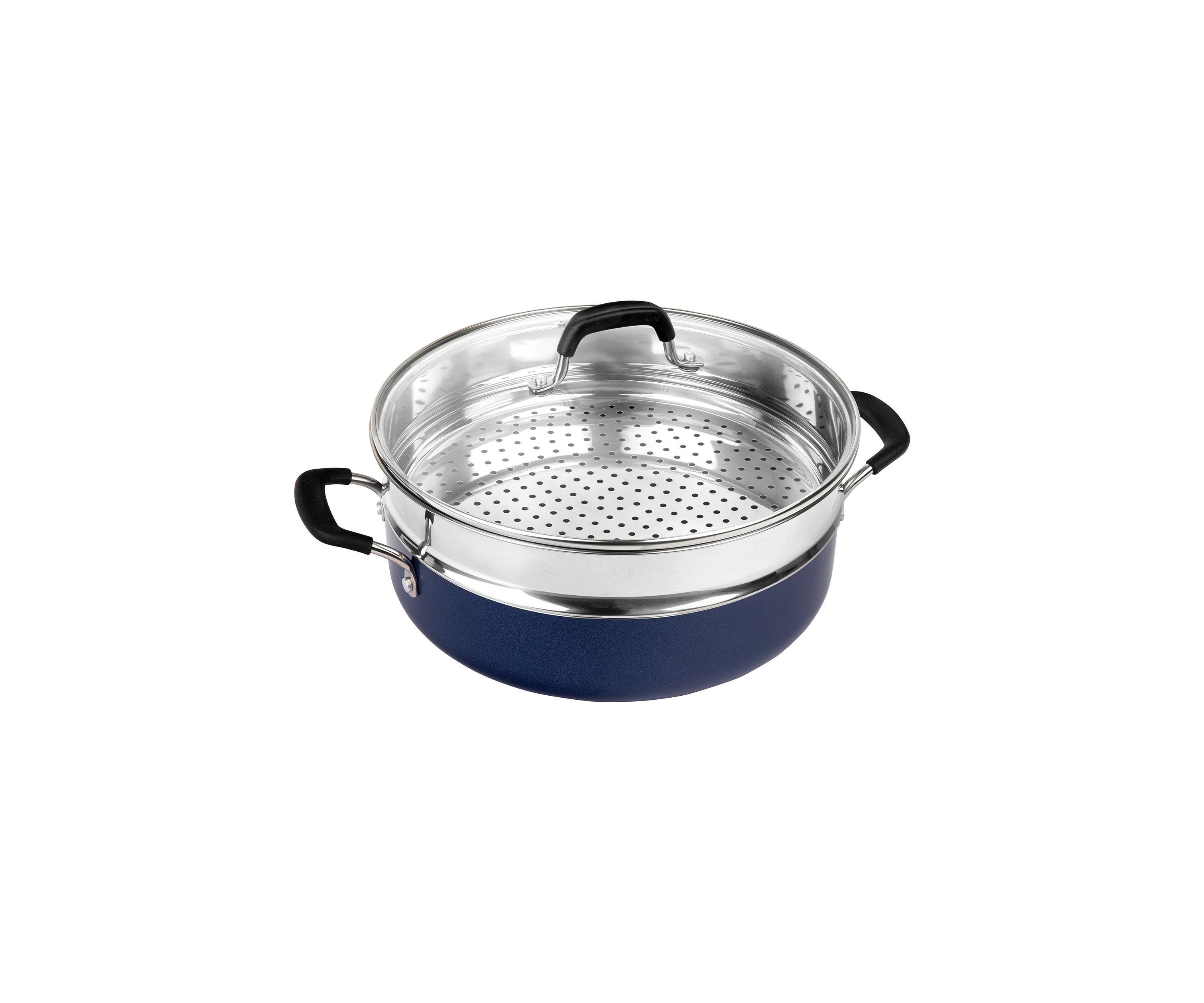 Navy Everyday Pan Set, 5.5 Quart