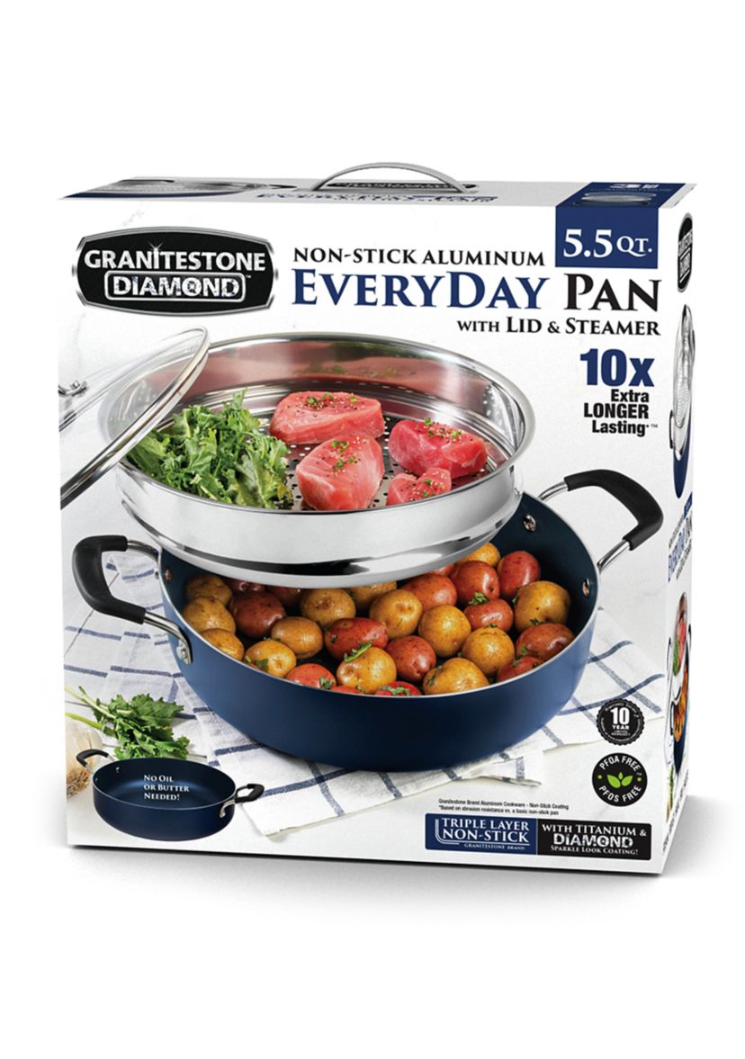 Navy Everyday Pan Set, 5.5 Quart