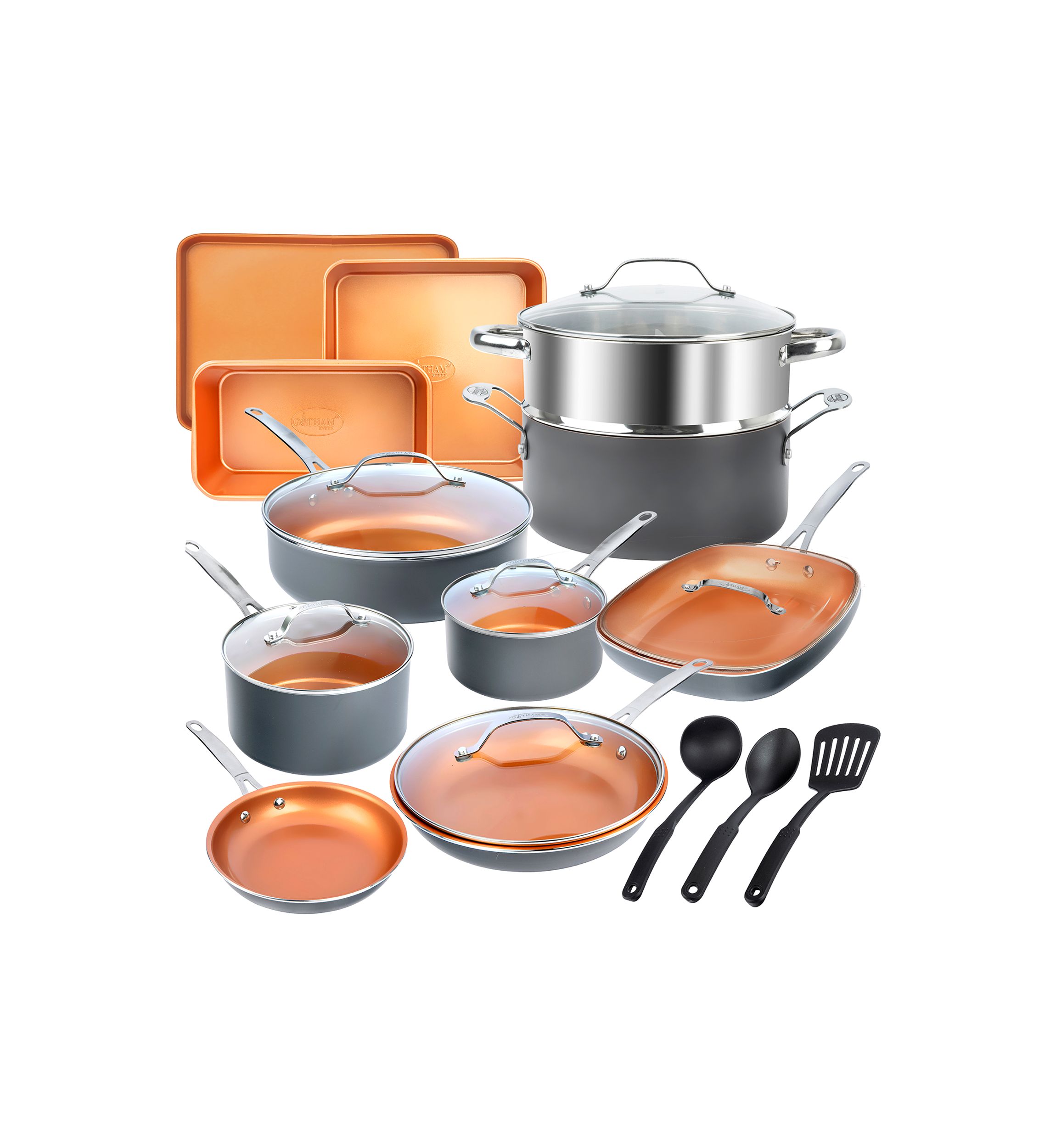 20 Piece Ceramic Cookware Set 