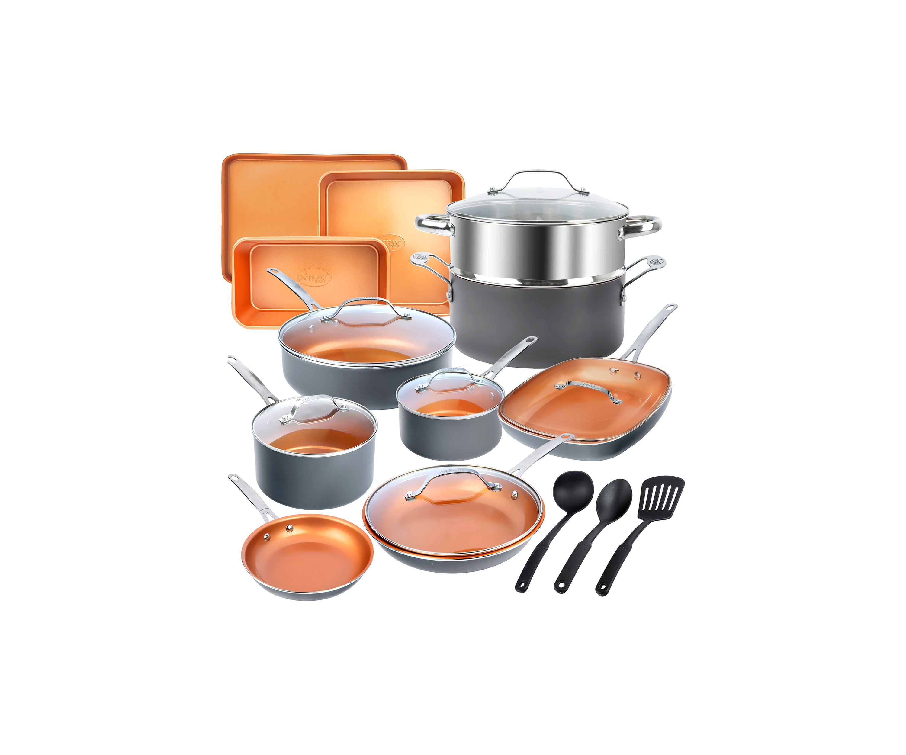 20 Piece Ceramic Cookware Set 