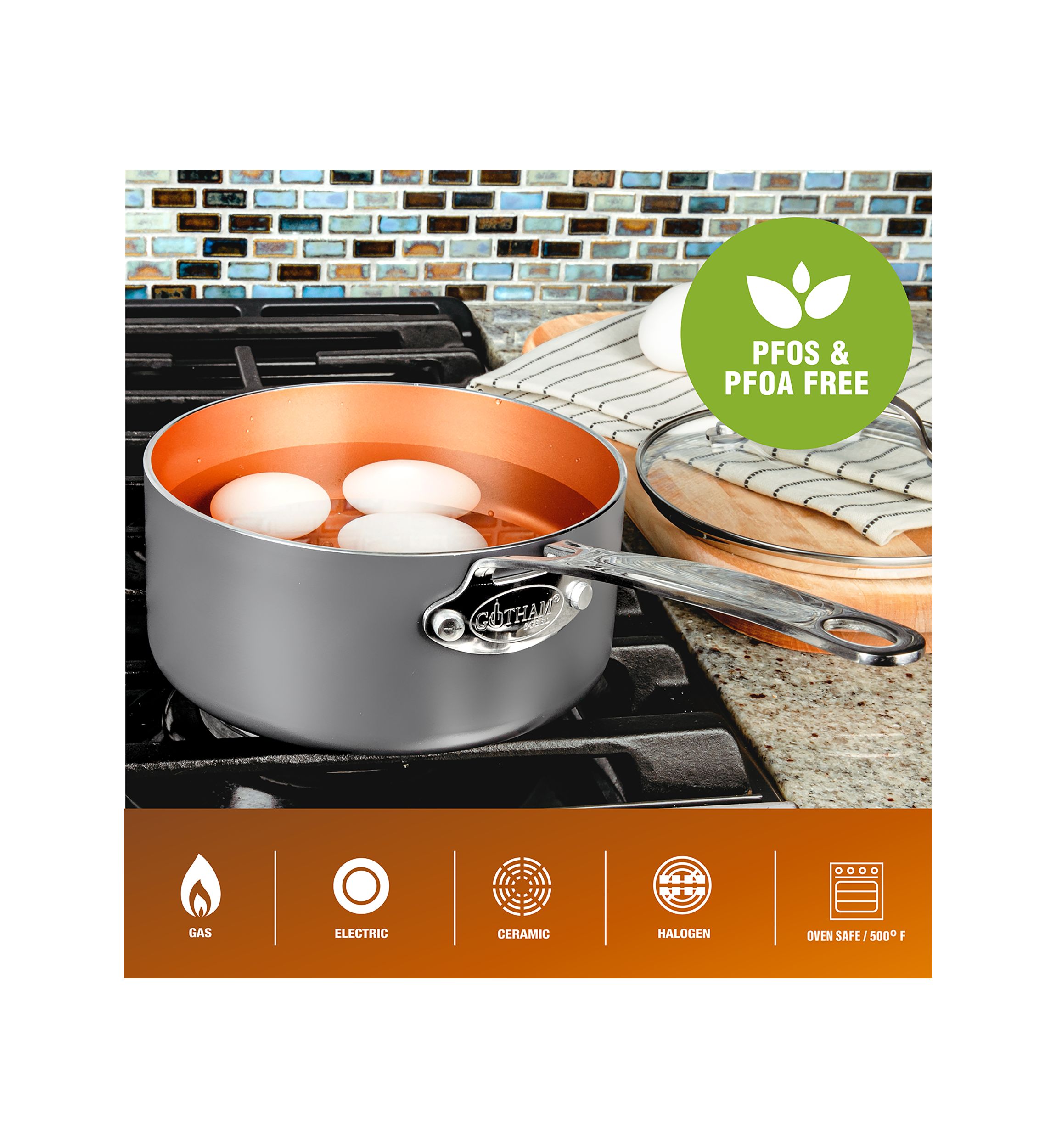 20 Piece Ceramic Cookware Set 