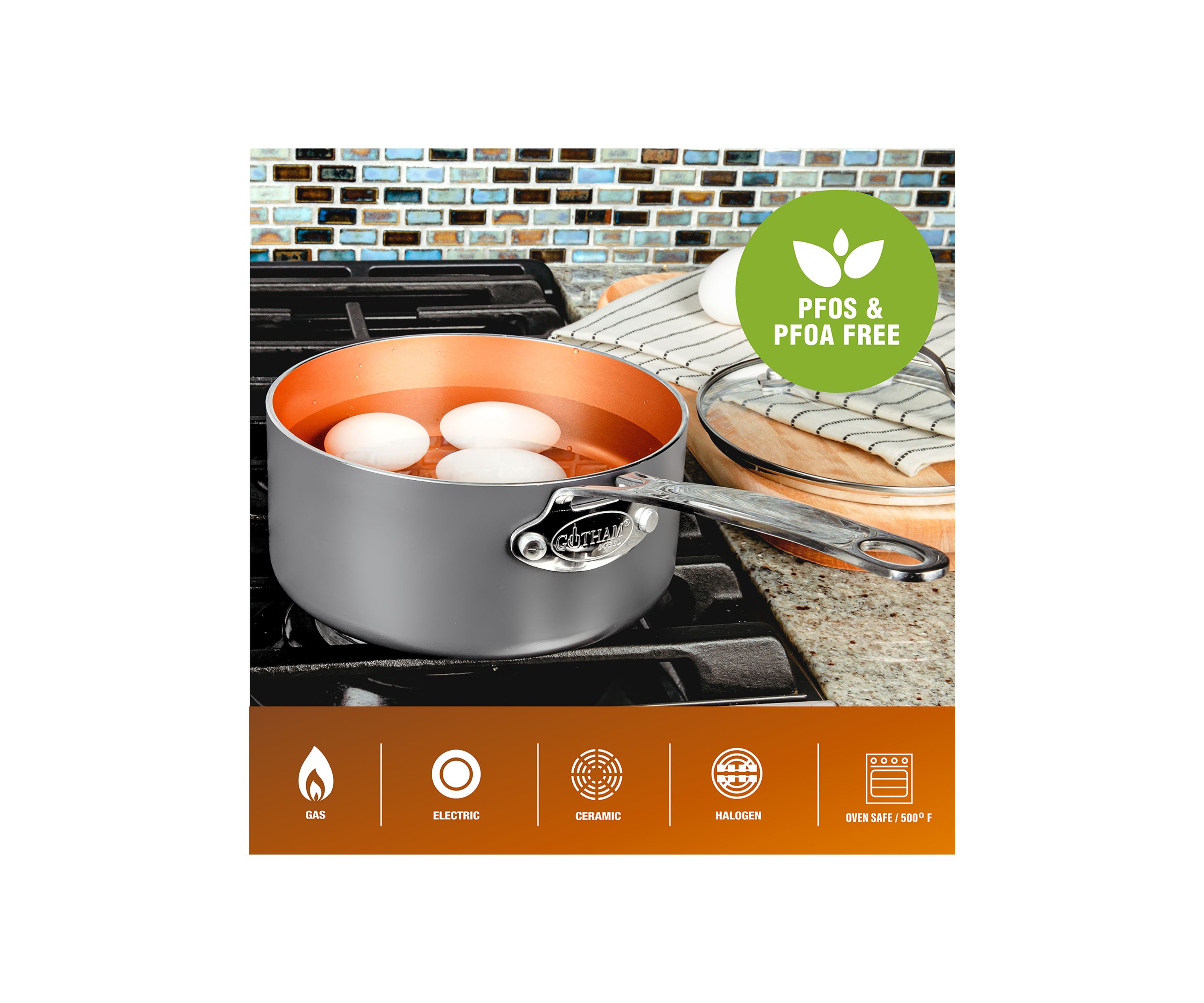 20 Piece Ceramic Cookware Set 