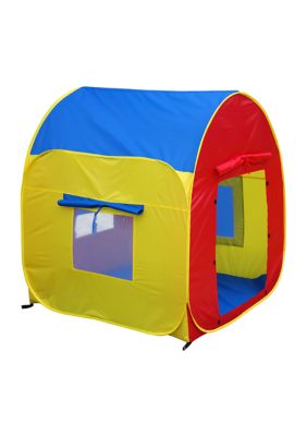 Giga Tent 48 Inch X 48 Inch House Play Tent Mesh Windows Roll-Up Doors Easy Set Up