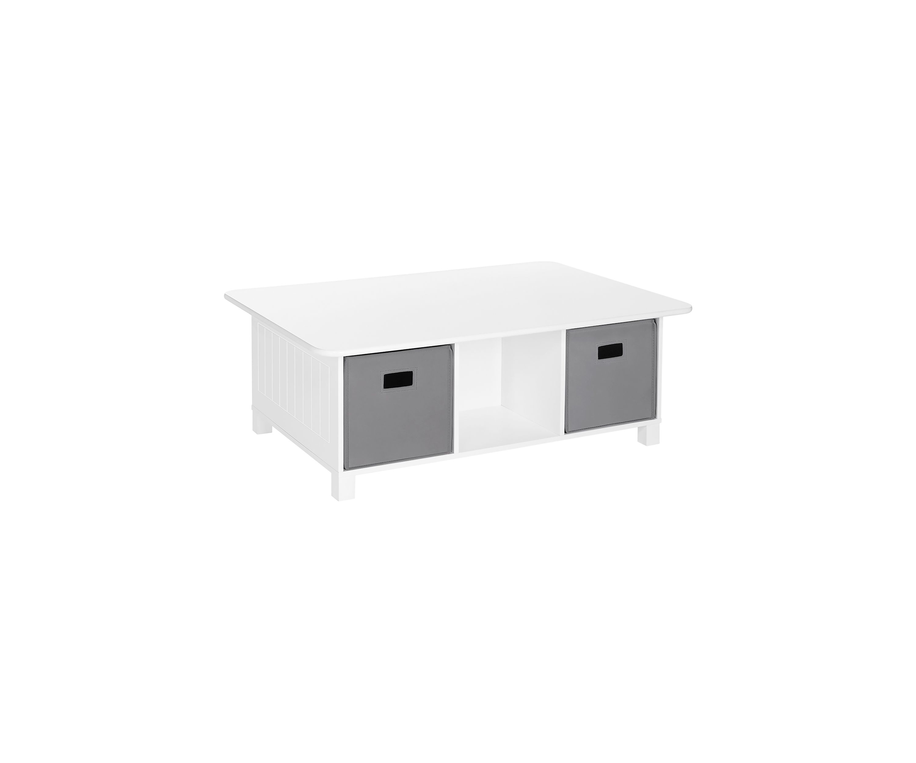 Kids 6 Cubby Storage Activity Table and 2 Piece Bin 