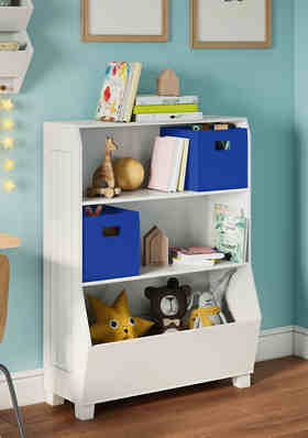 MUNDAZE Personalized Kids Toy Box Organizer Cart Custom Toy Storage Bin Pulling Car Toddler Gift 