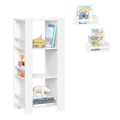 Book Nook Kids Multi-Cubby Storage Tower with a 2-Pack of 10" Bookshelves