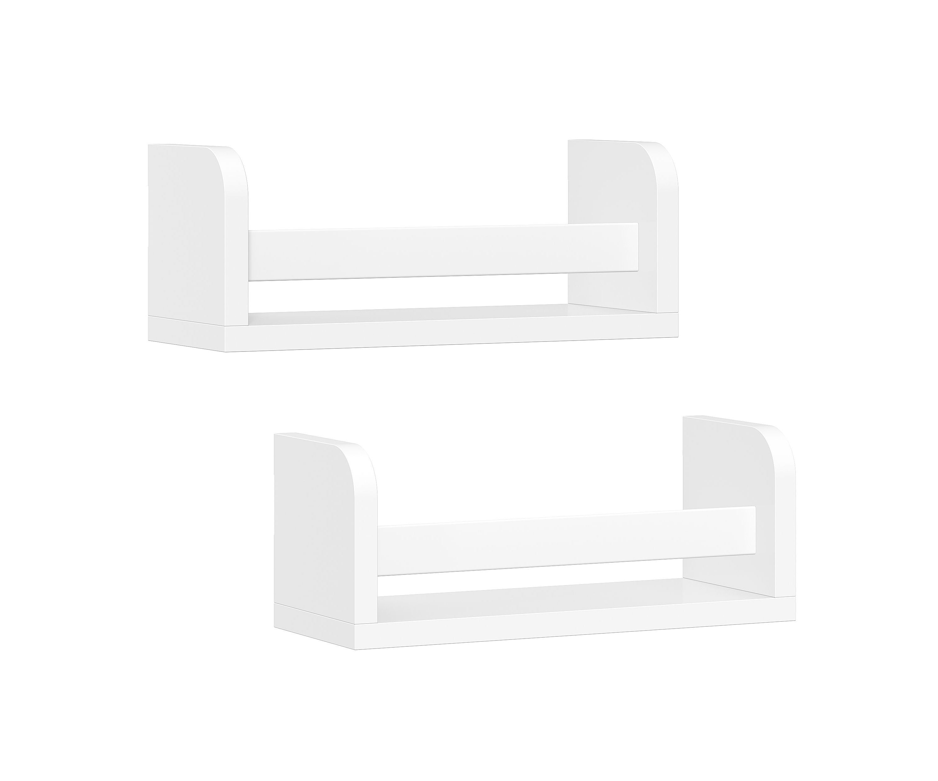 Book Nook Kids Multi-Cubby Storage Bench with a 2-Pack of 10" Bookshelves
