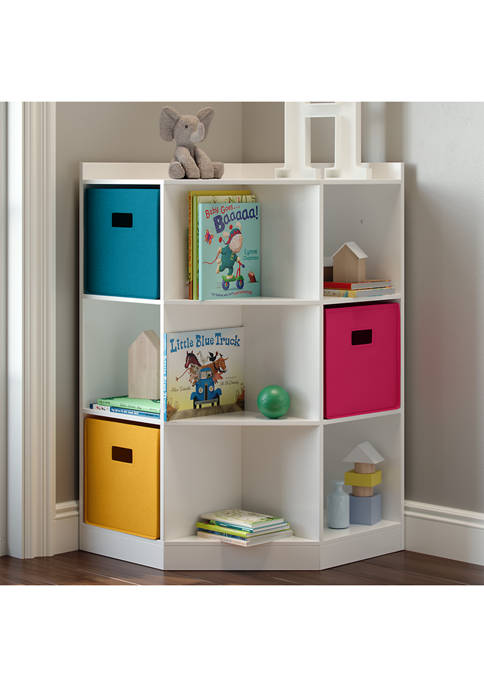 RiverRidge Home Kids 6-Cubby, 3-Shelf Corner Cabinet