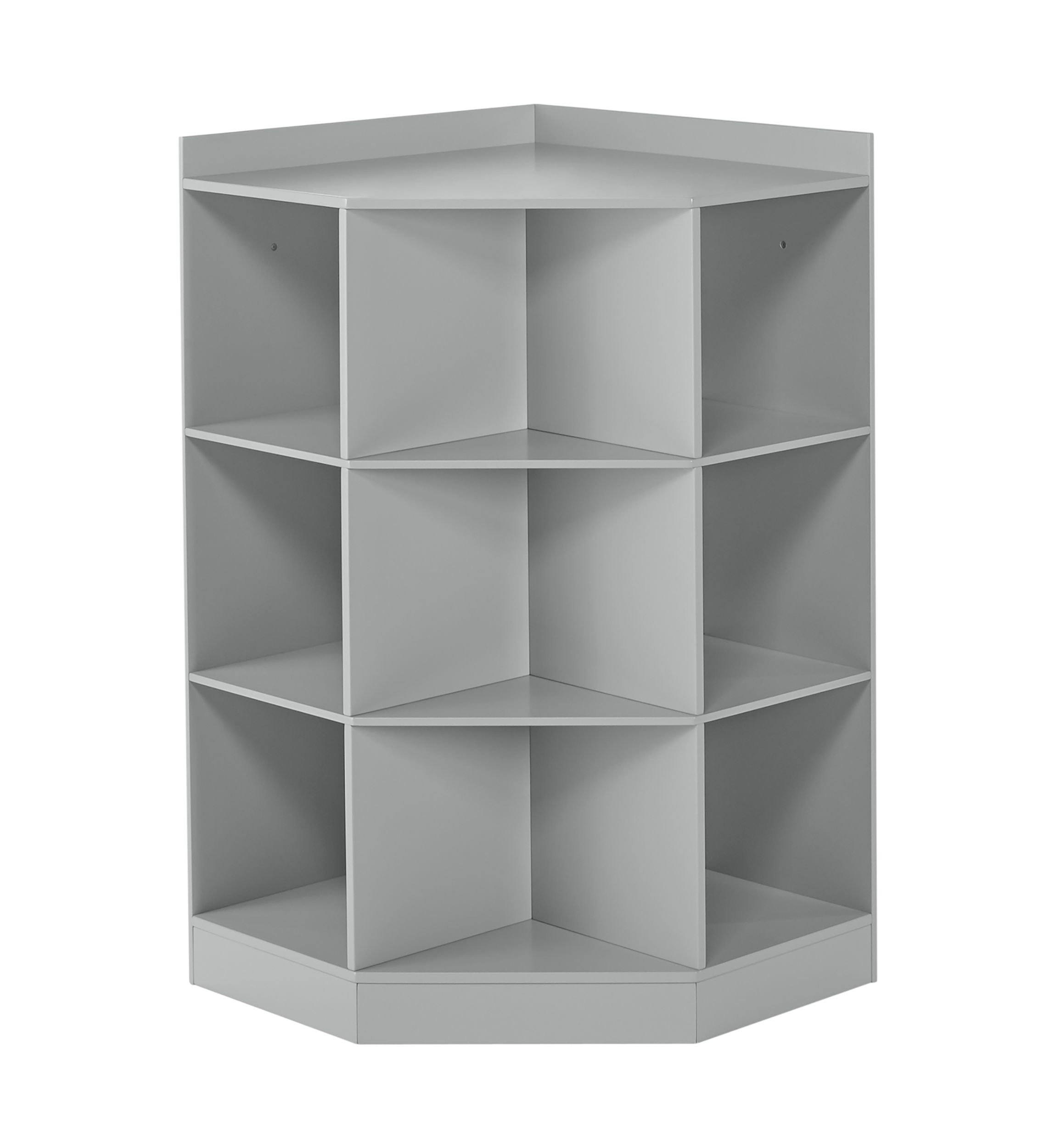 Kids 6-Cubby, 3-Shelf Corner Cabinet