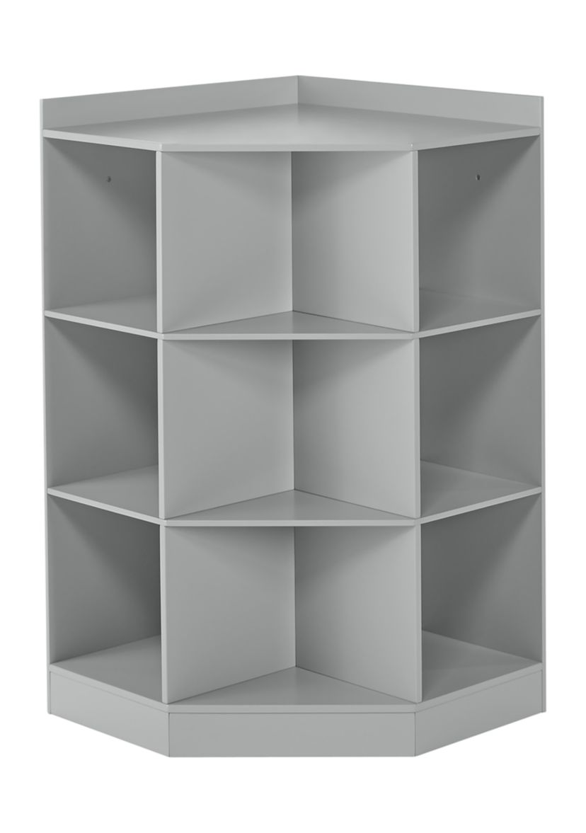 Kids 6-Cubby, 3-Shelf Corner Cabinet