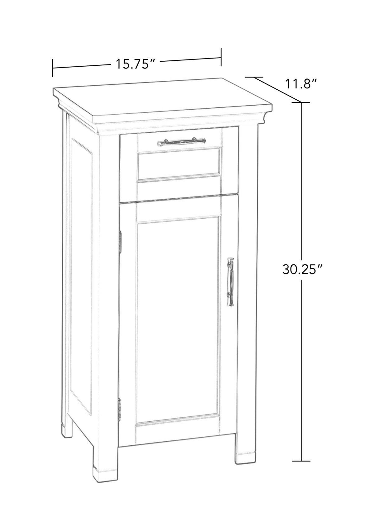 Somerset Single Door Floor Cabinet
