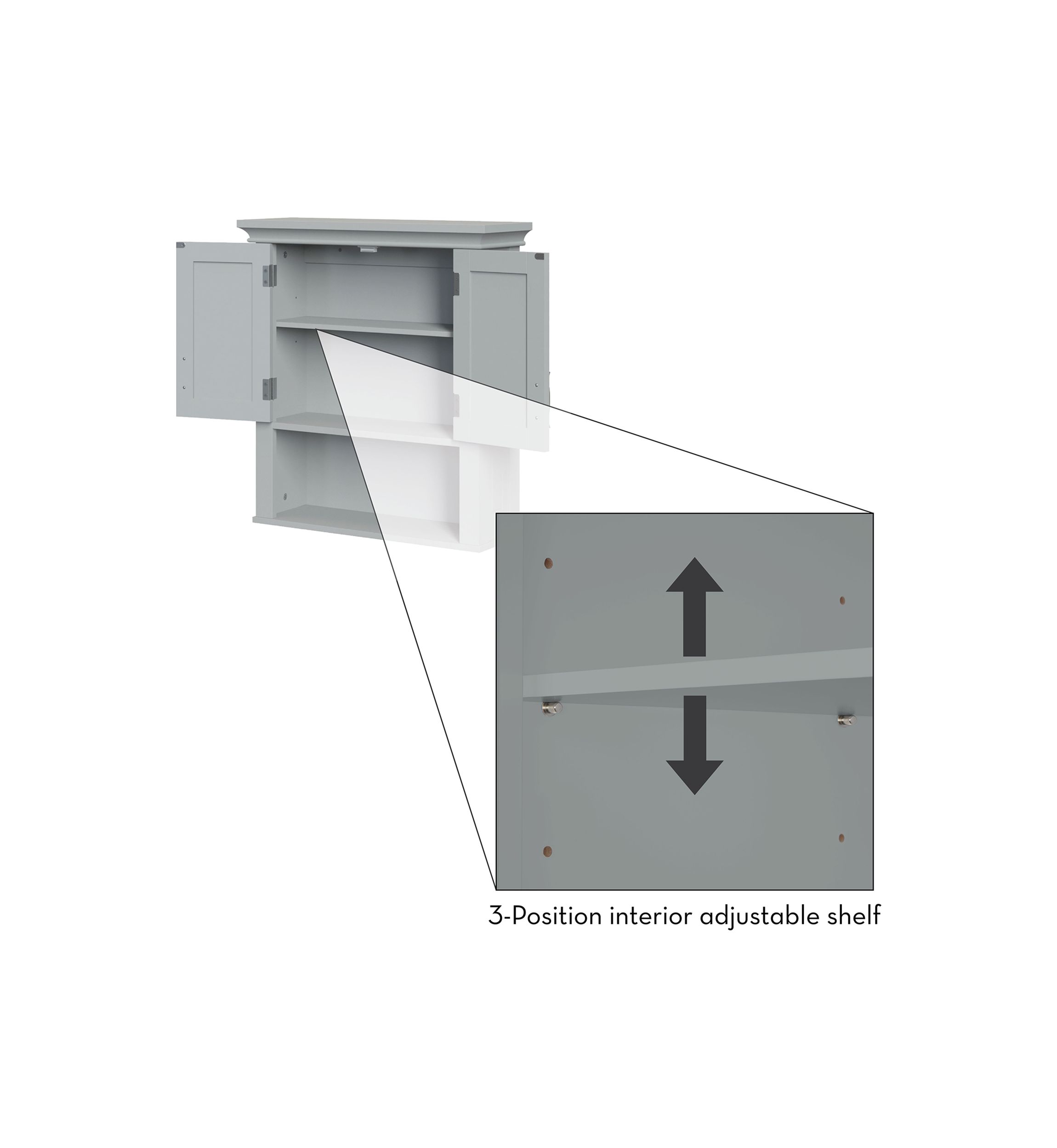 Somerset Two-Door Wall Cabinet