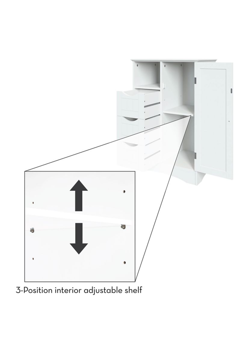 Ashland 1-Door, 3-Drawer Floor Cabinet