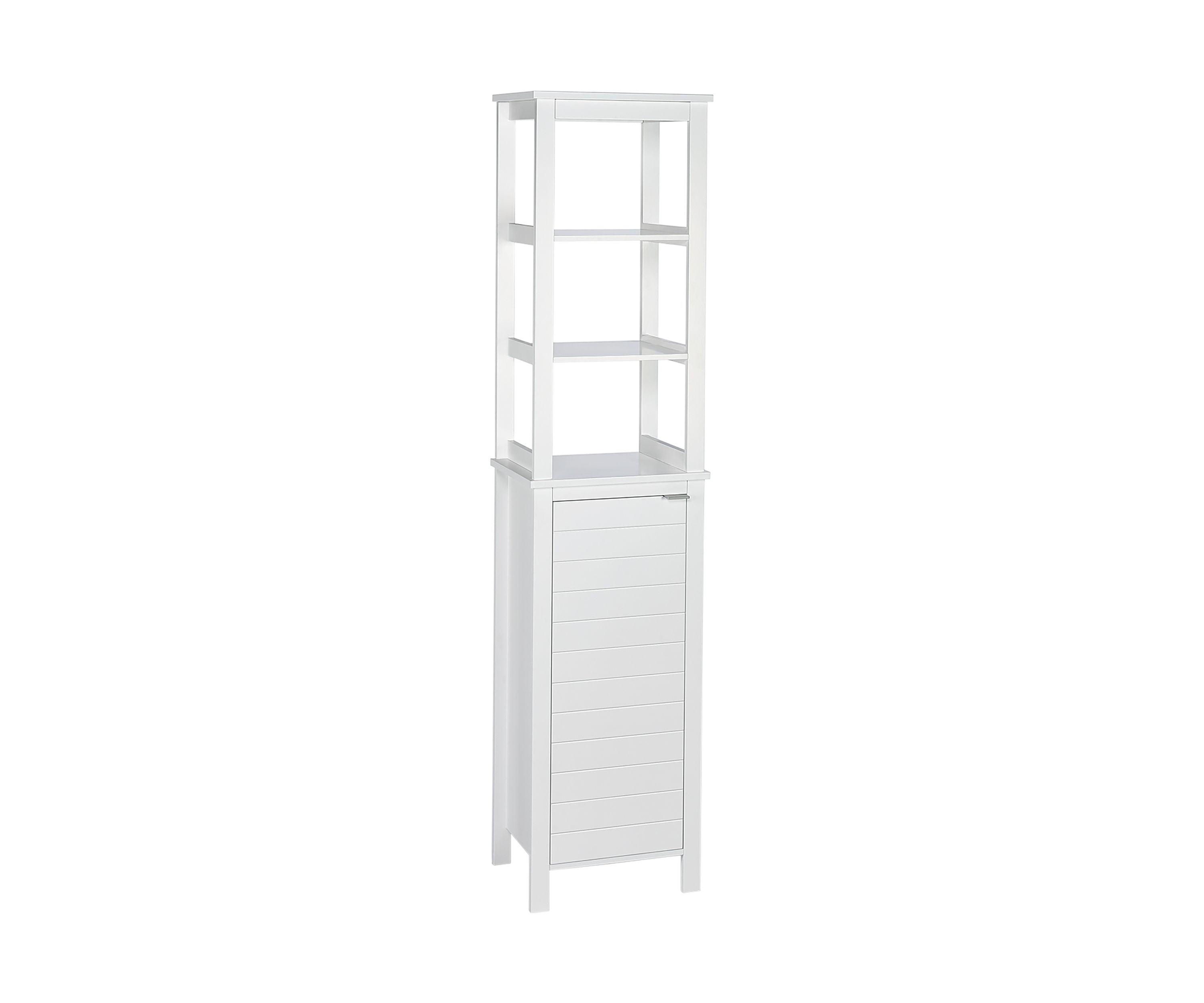 Madison Linen Tower with Open Shelves