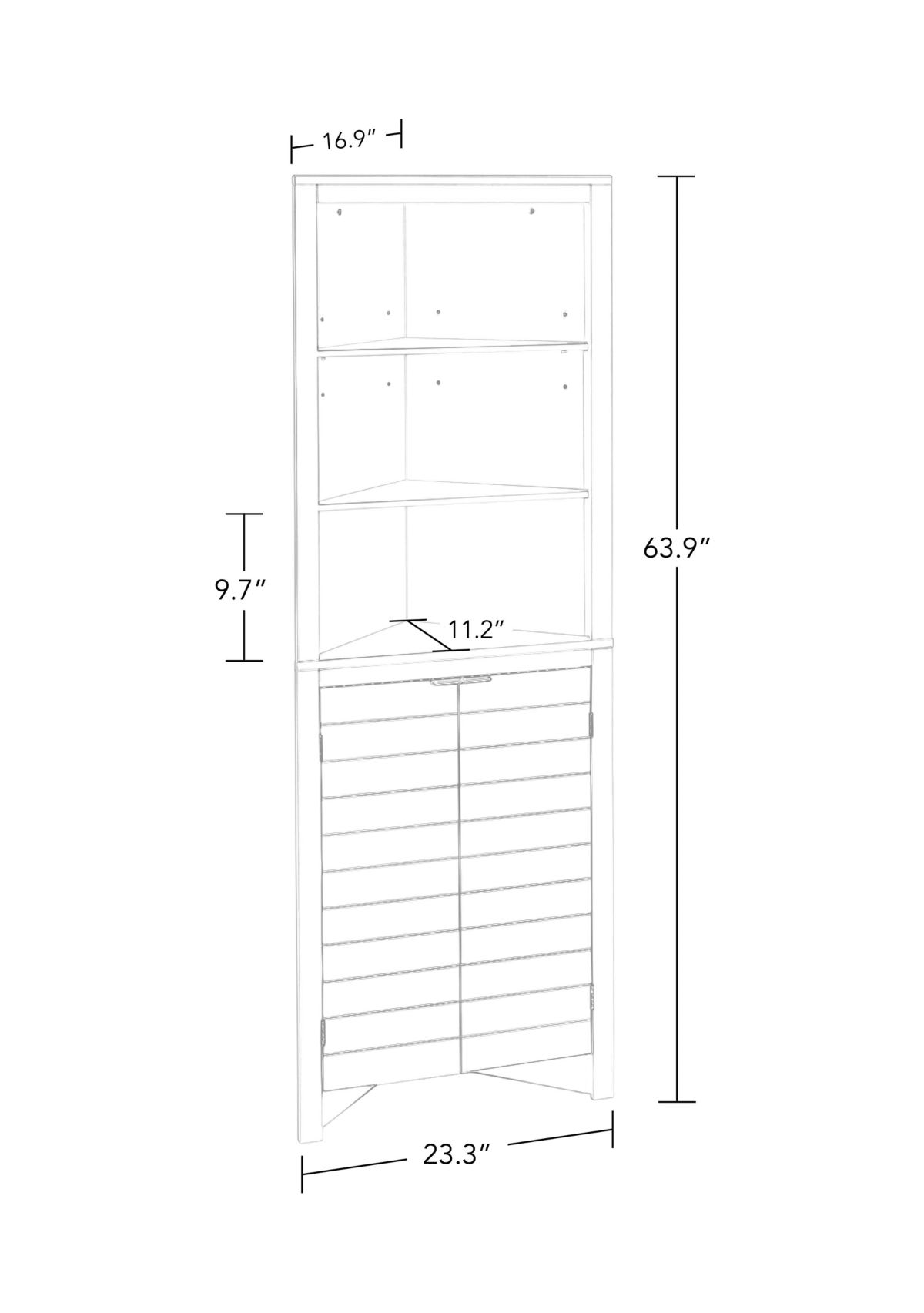 Madison Tall Corner Cabinet