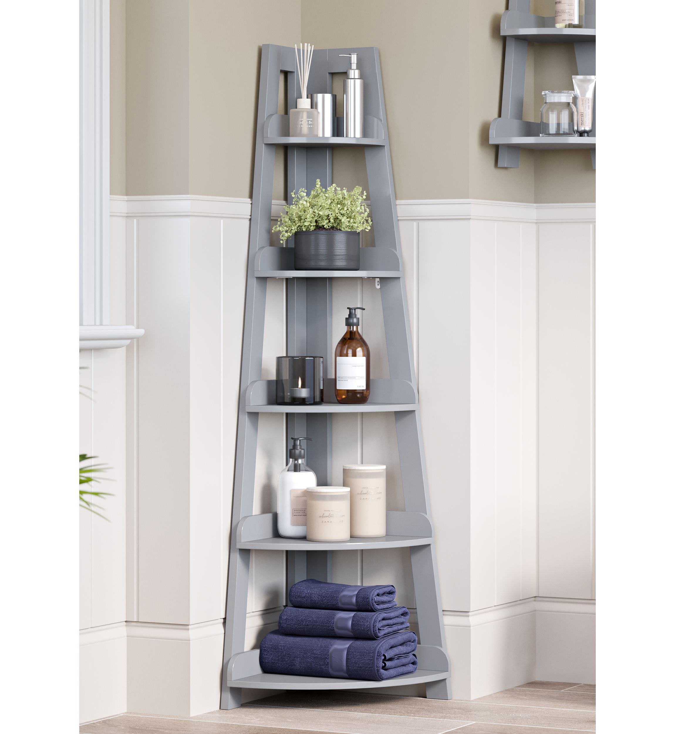 Amery 5-Tier Corner Ladder Shelf