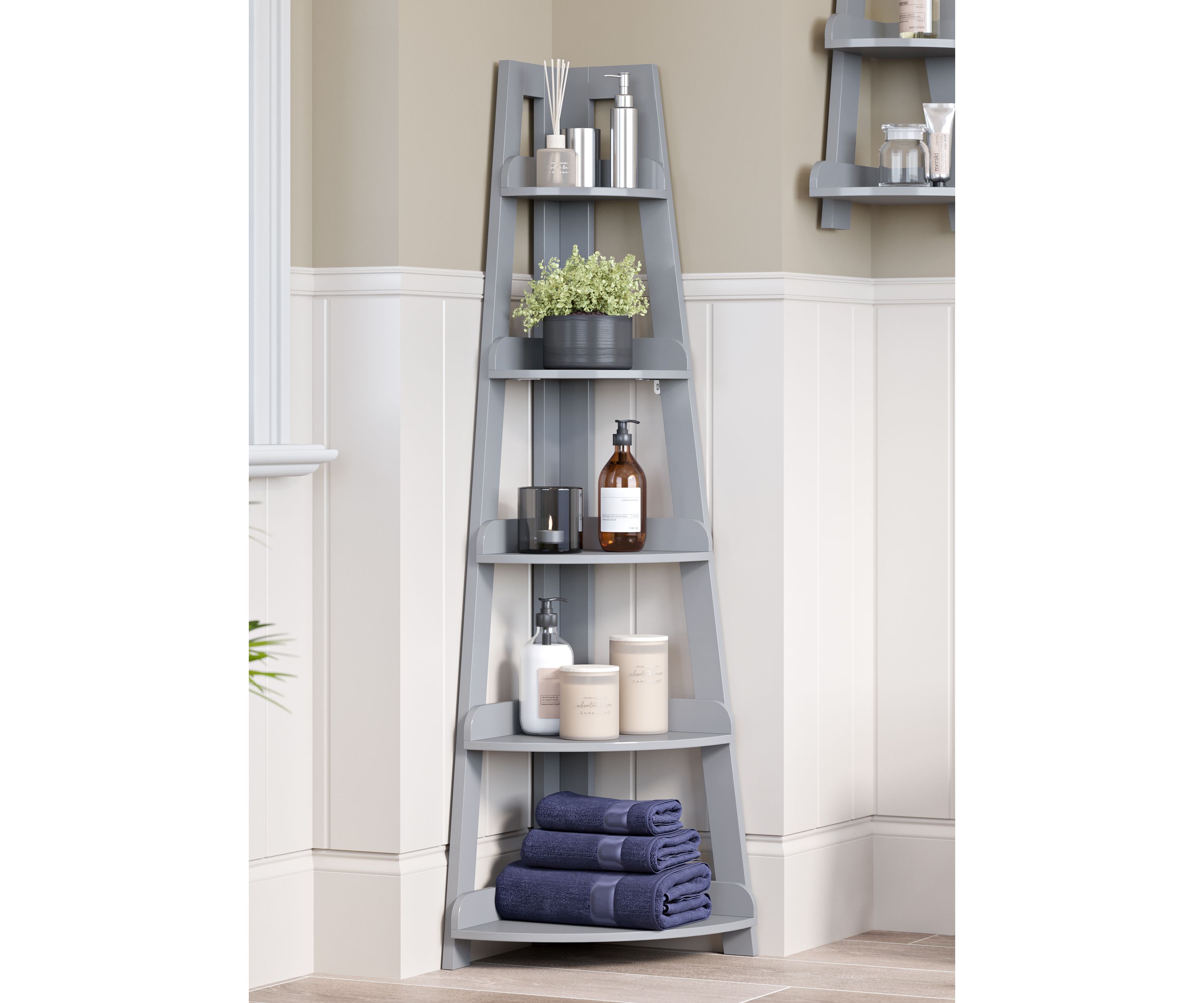 Amery 5-Tier Corner Ladder Shelf
