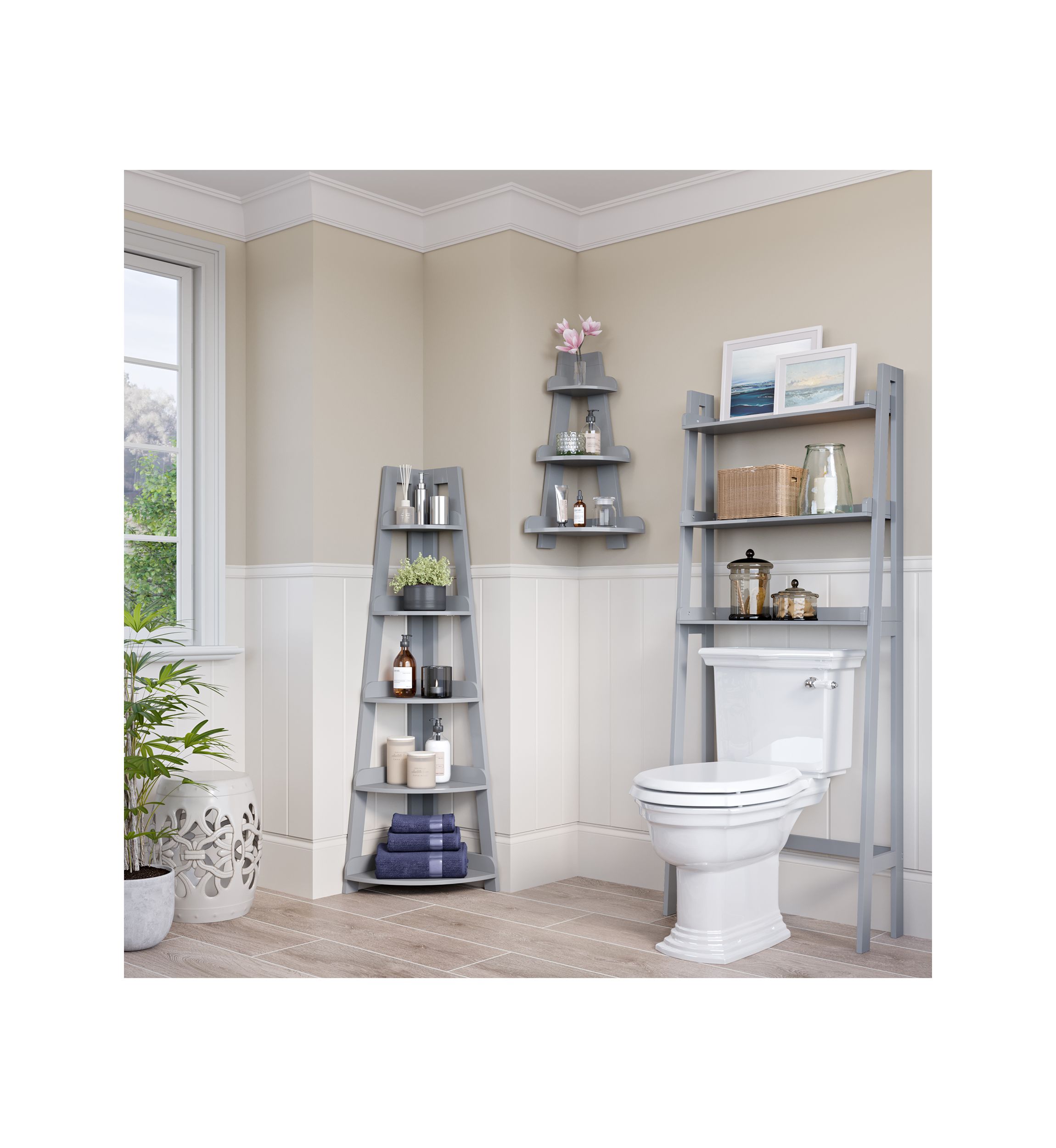 Amery 5-Tier Corner Ladder Shelf