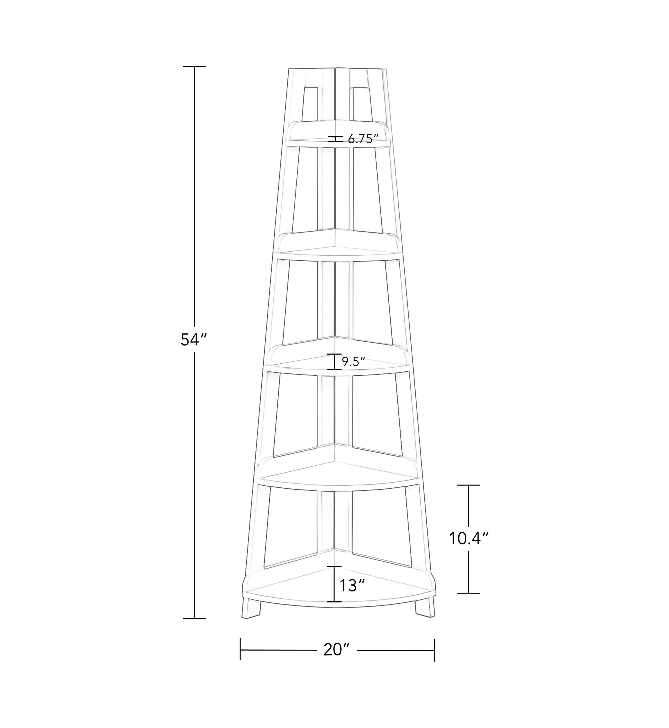 Amery 5-Tier Corner Ladder Shelf