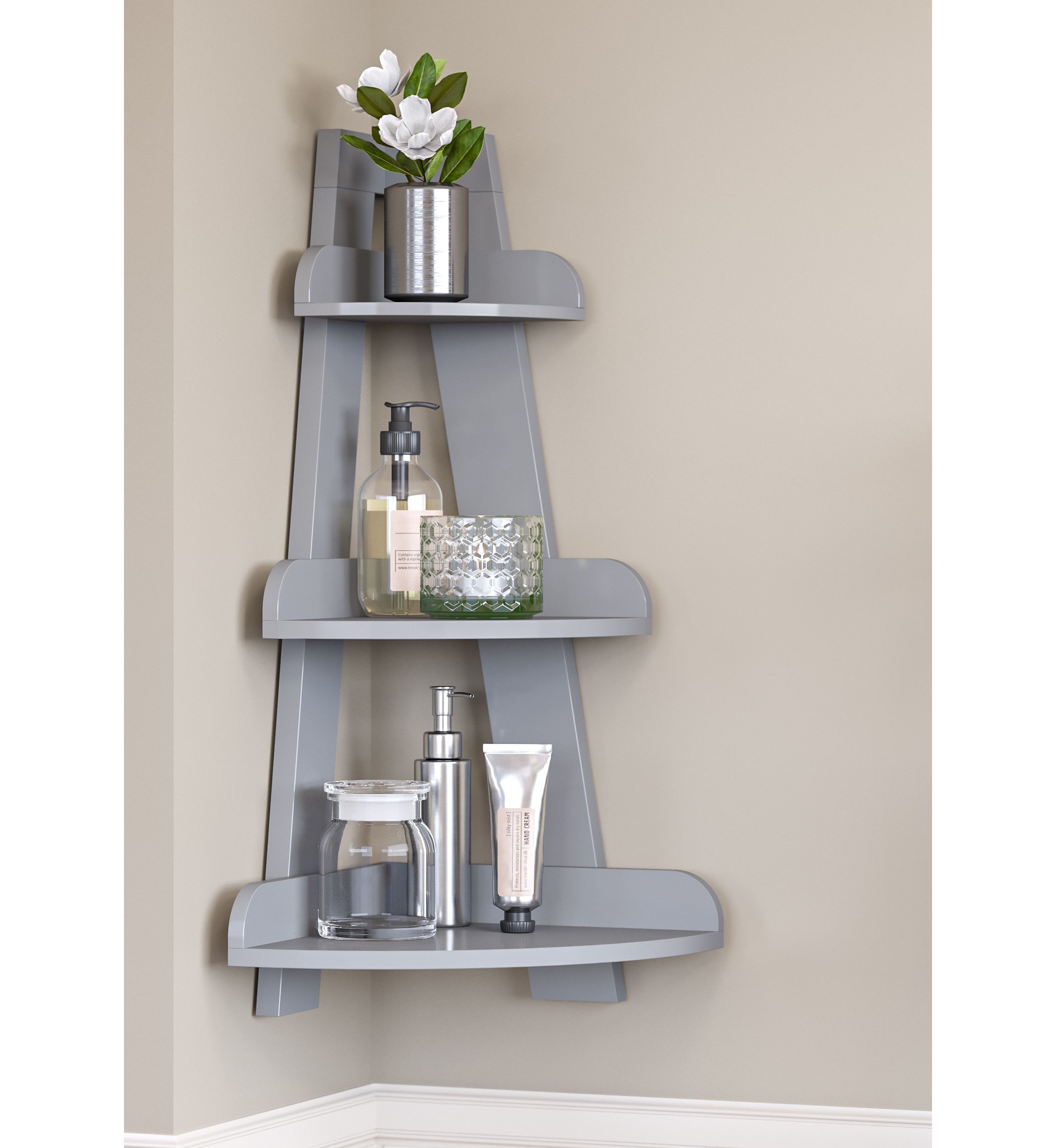 Amery Corner Ladder Wall Shelf