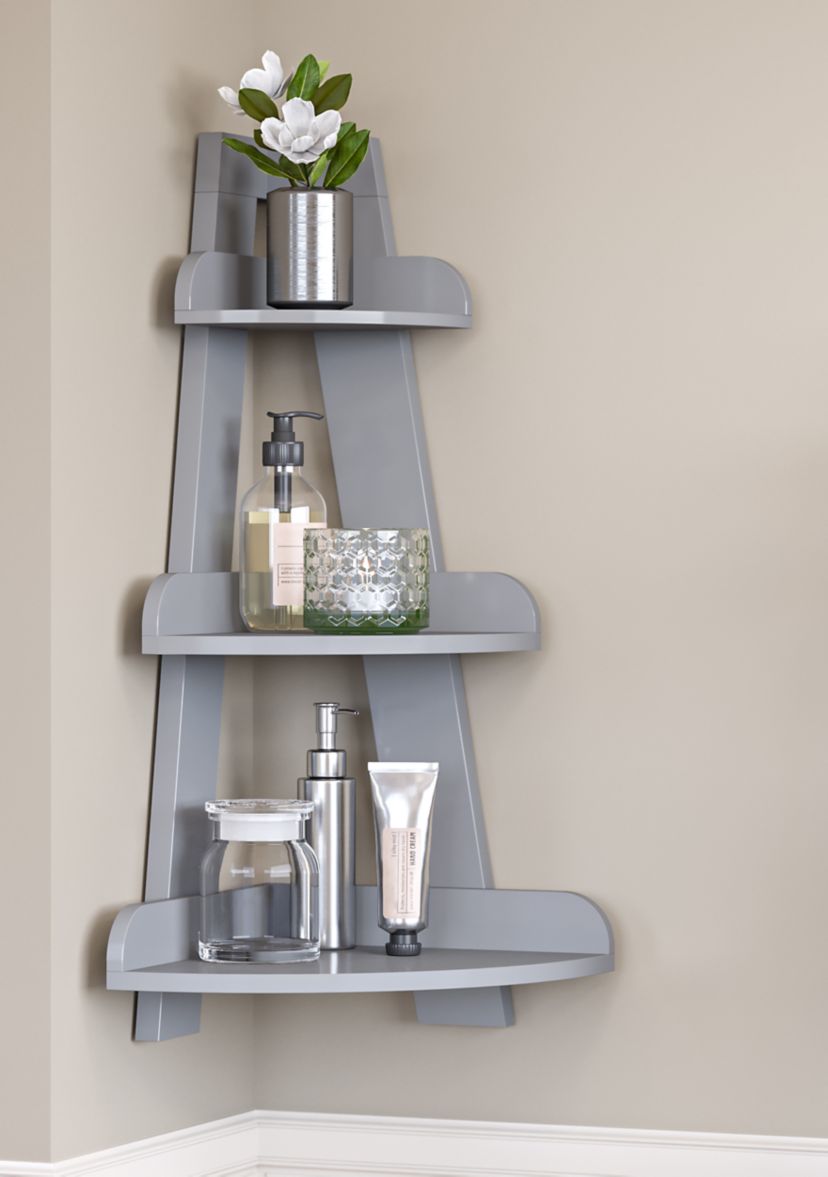 Amery Corner Ladder Wall Shelf
