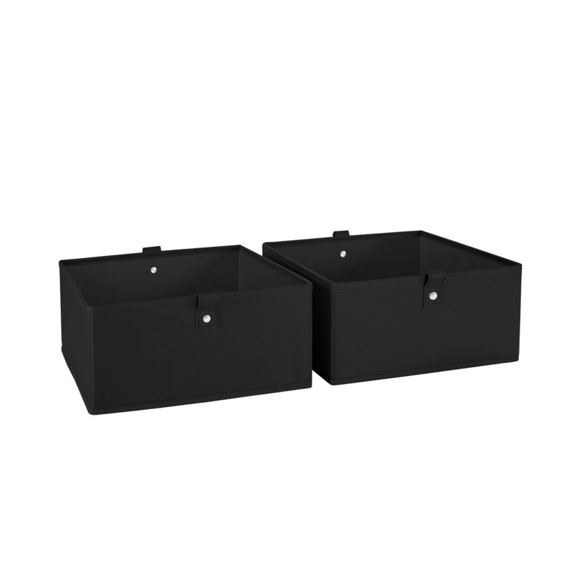 Kids 2pc 10.5in. W x 5in. H Folding Storage Bin Set - Blue