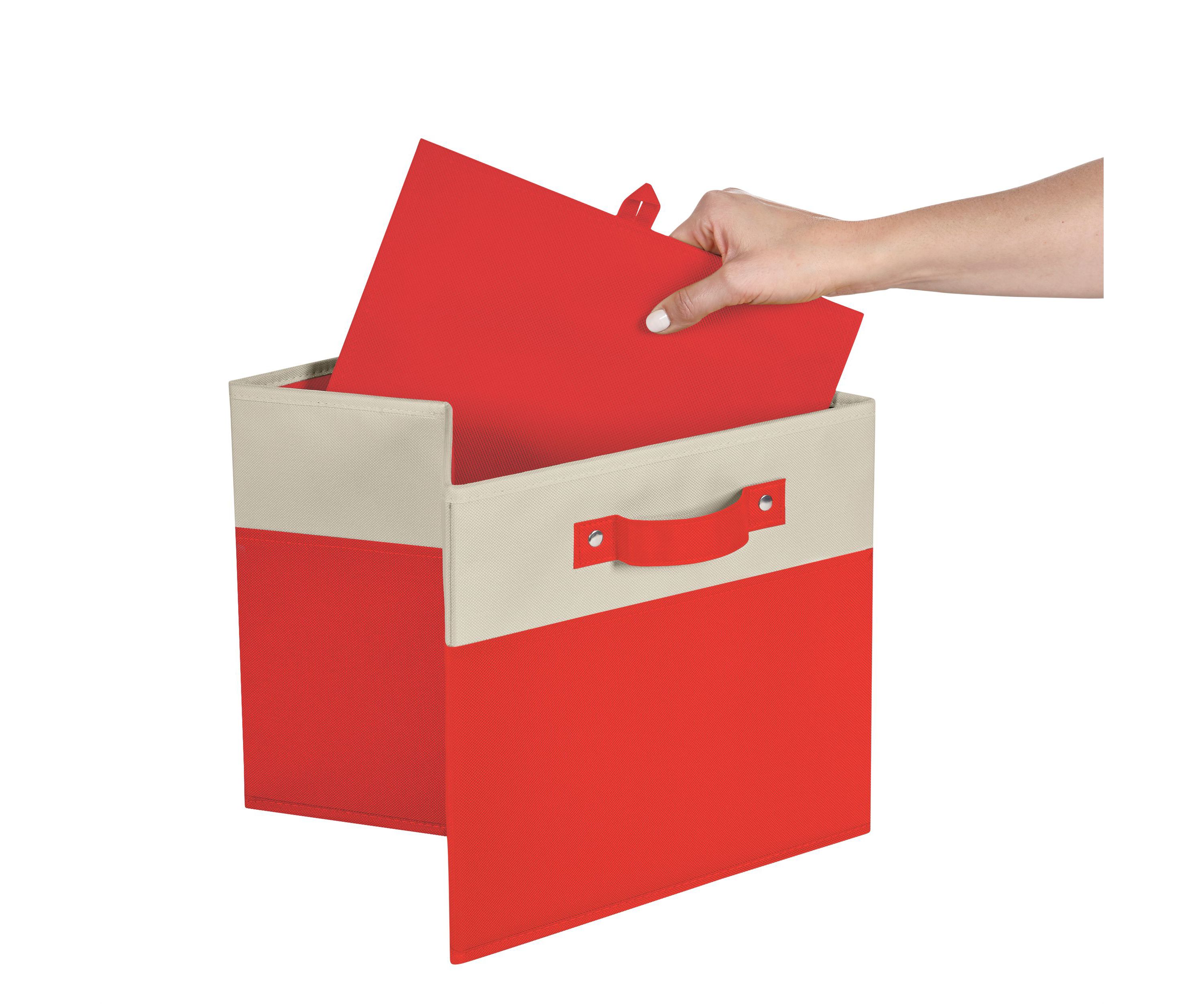 Kids 2pc 10.5in. Two-Tone Folding Storage Bin Set- Blue
