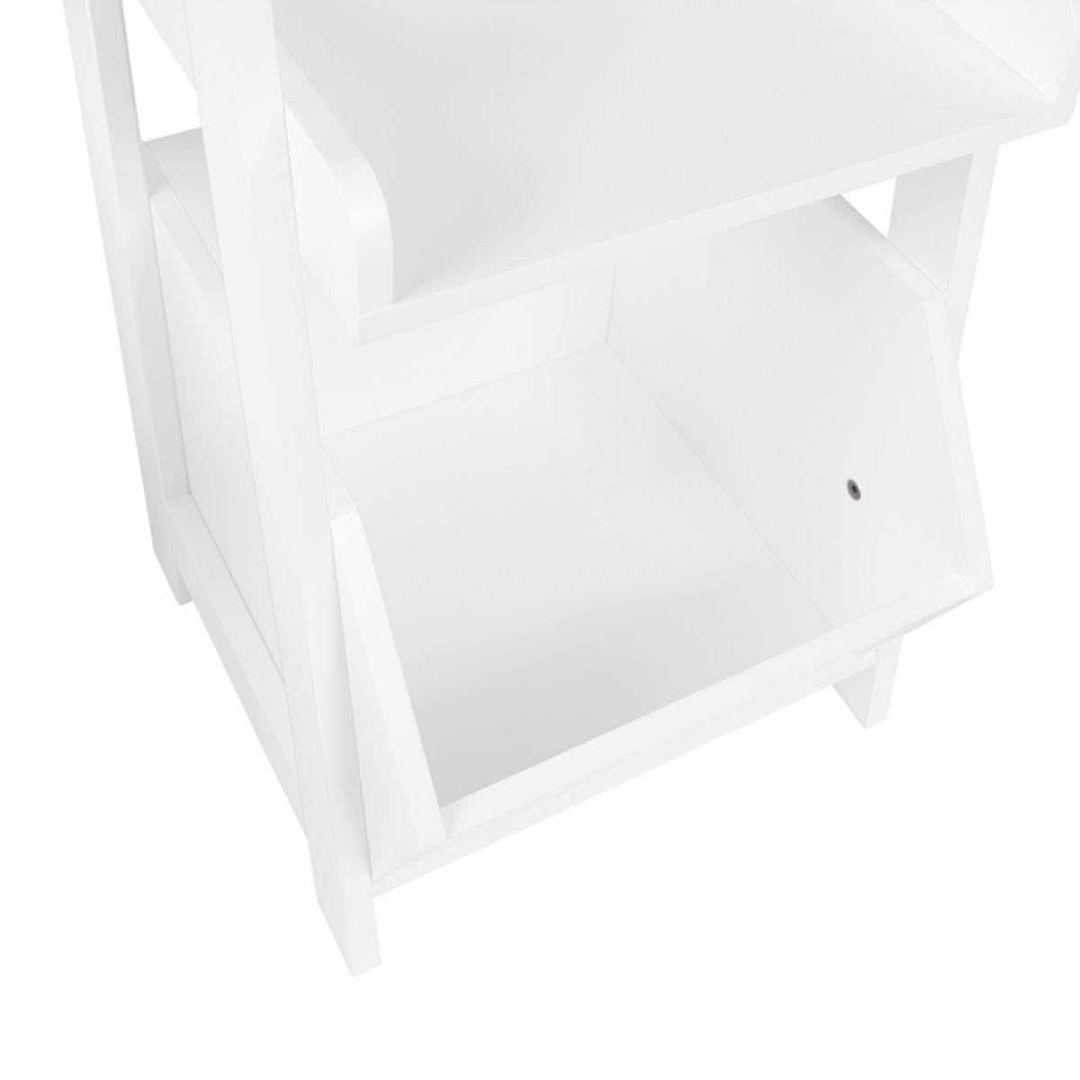 Kids 4-Tier 13in Ladder Shelf with Toy Organizer and 2pc Taupe Bins