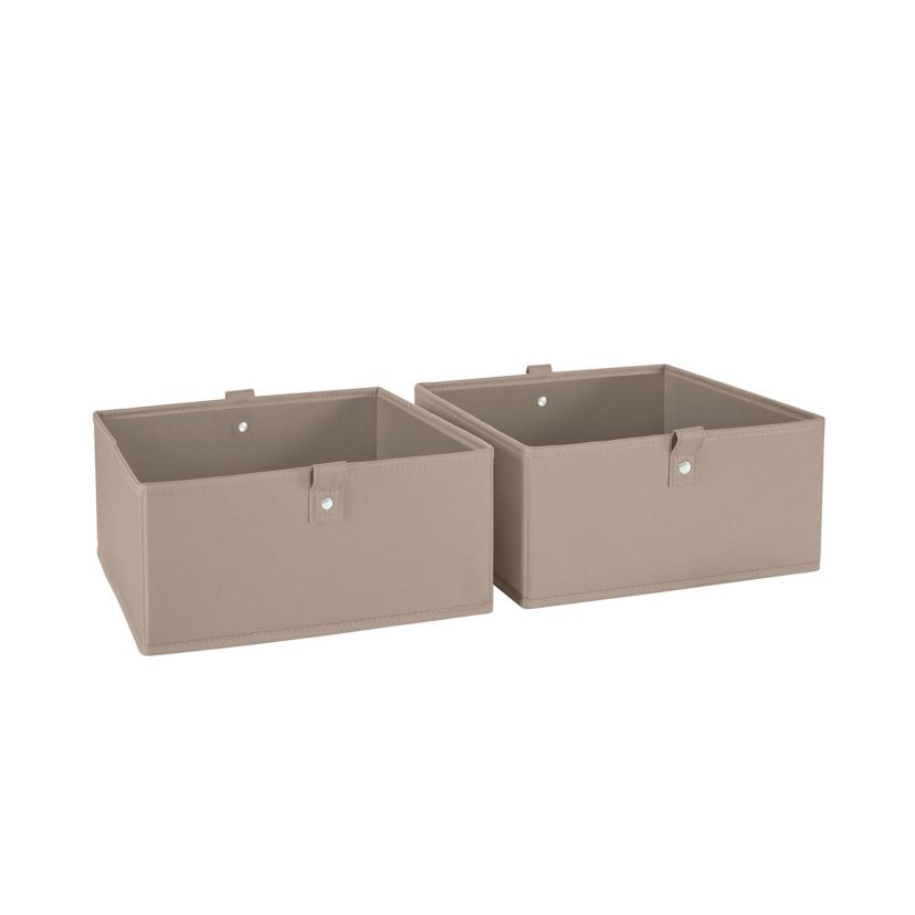 Kids 4-Tier 13in Ladder Shelf with Toy Organizer and 2pc Taupe Bins