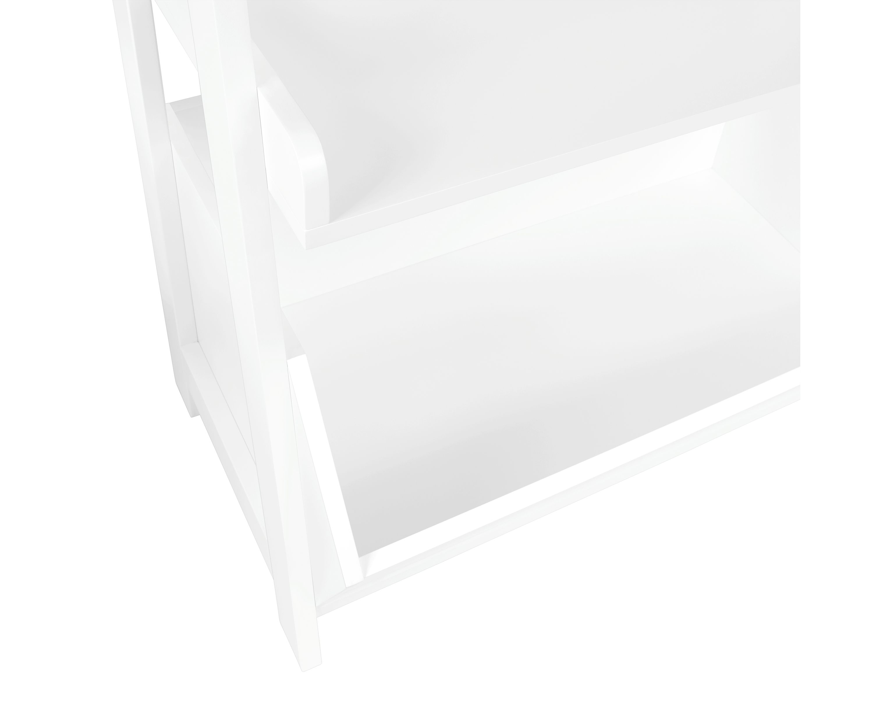 Kids 4-Tier 24in Ladder Shelf with Toy Organizer and 2pc Gray Bins