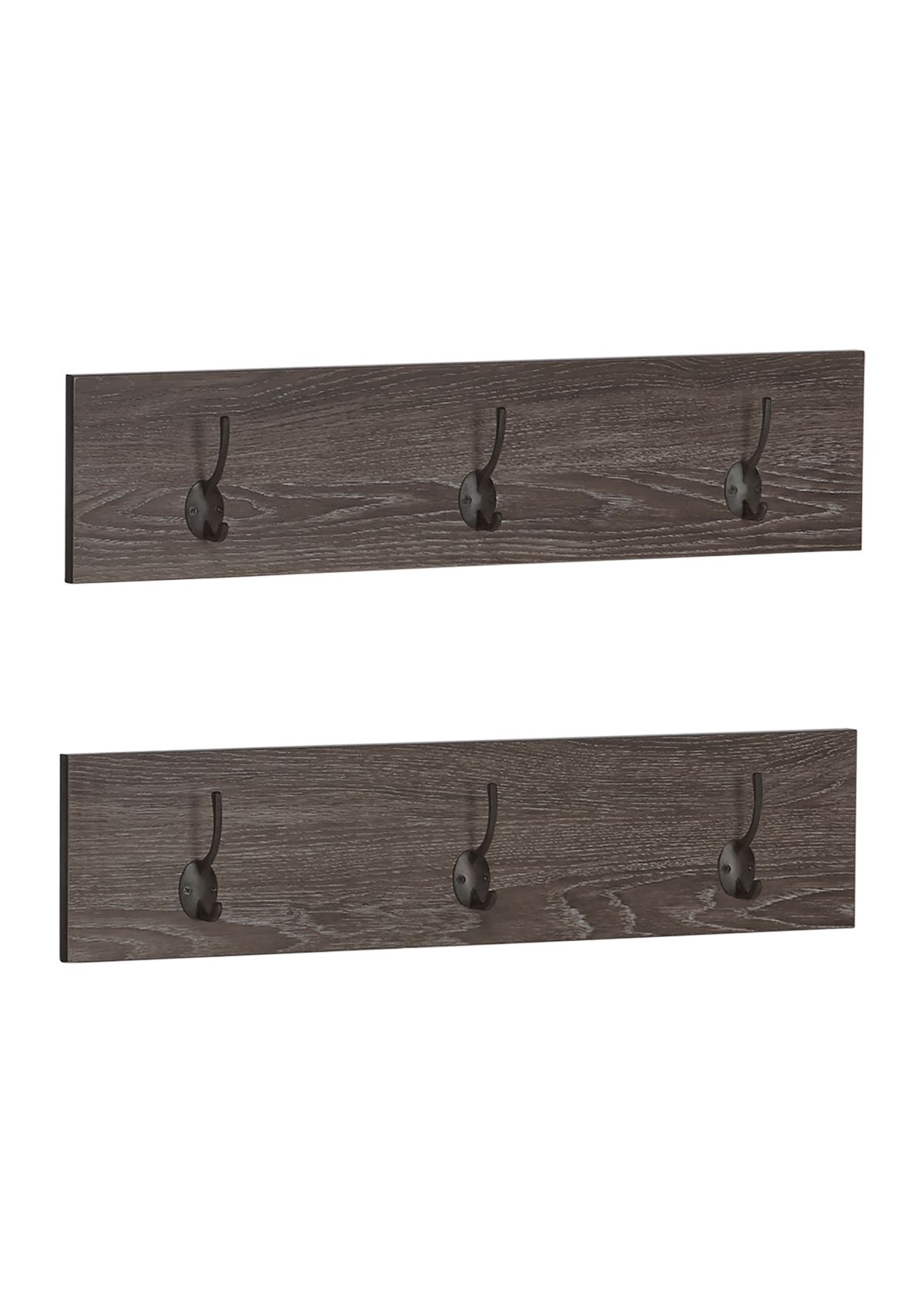 Afton 3-Hook Coat Rack - 2 Pack