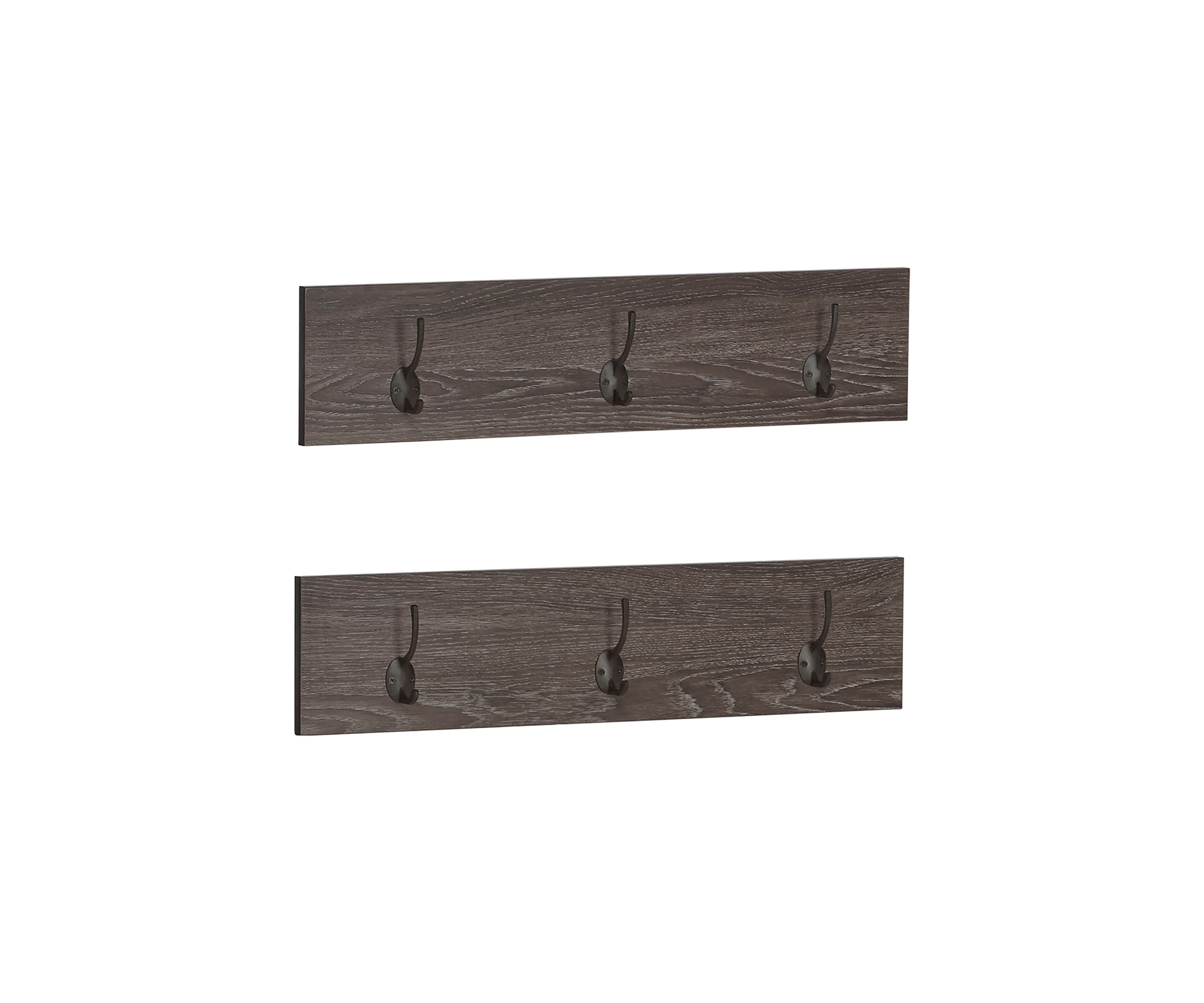 Afton 3-Hook Coat Rack - 2 Pack