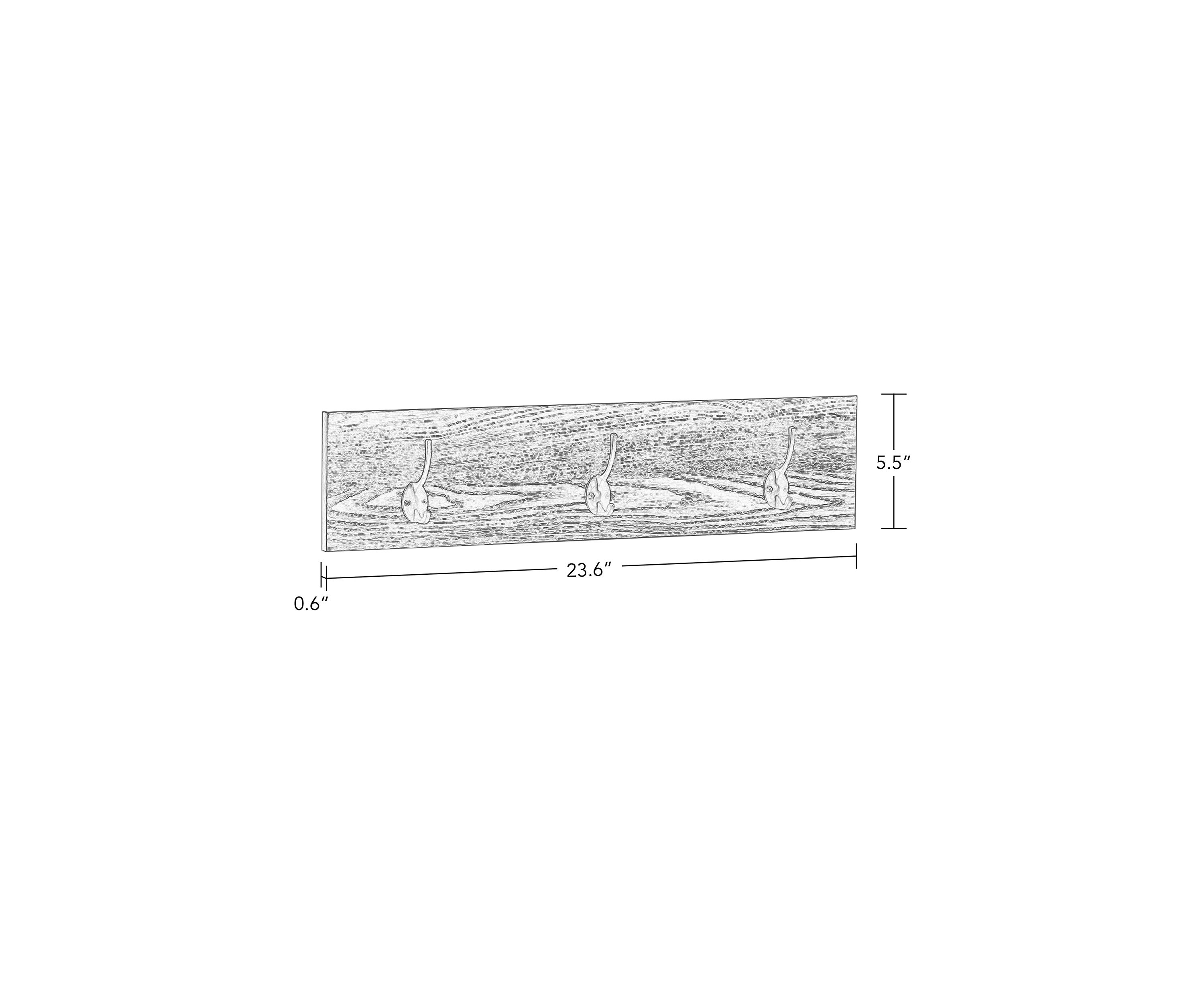 Afton 3-Hook Coat Rack - 2 Pack
